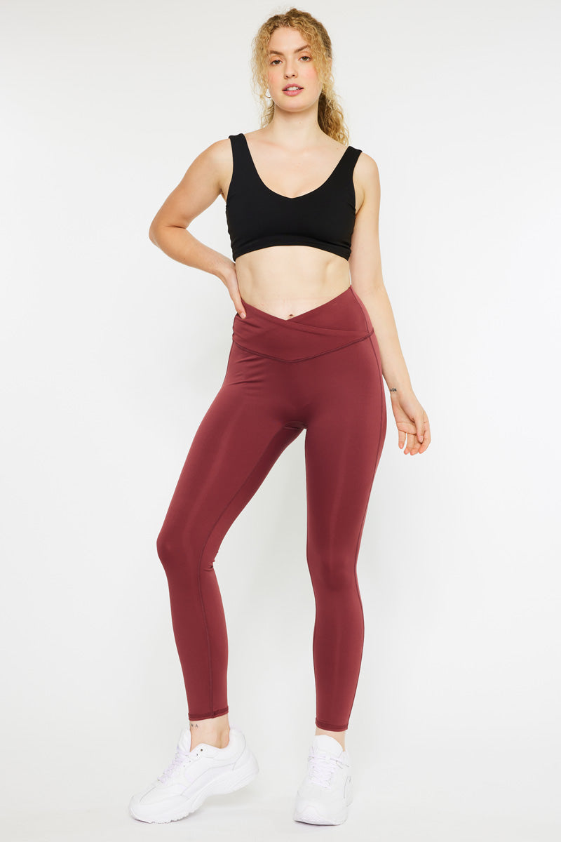 Ari Mid Rise Active Leggings for Women - High Waist Yoga Pants with Pockets - Comfortable Workout Leggings for Running, Gym & Lounge Wear