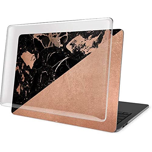 Premium Skinit Case & Skin for MacBook Pro 16-inch (2019-2020) | Black & Rose Gold Marble Split Design | Protective Cover for Work, School & Travel