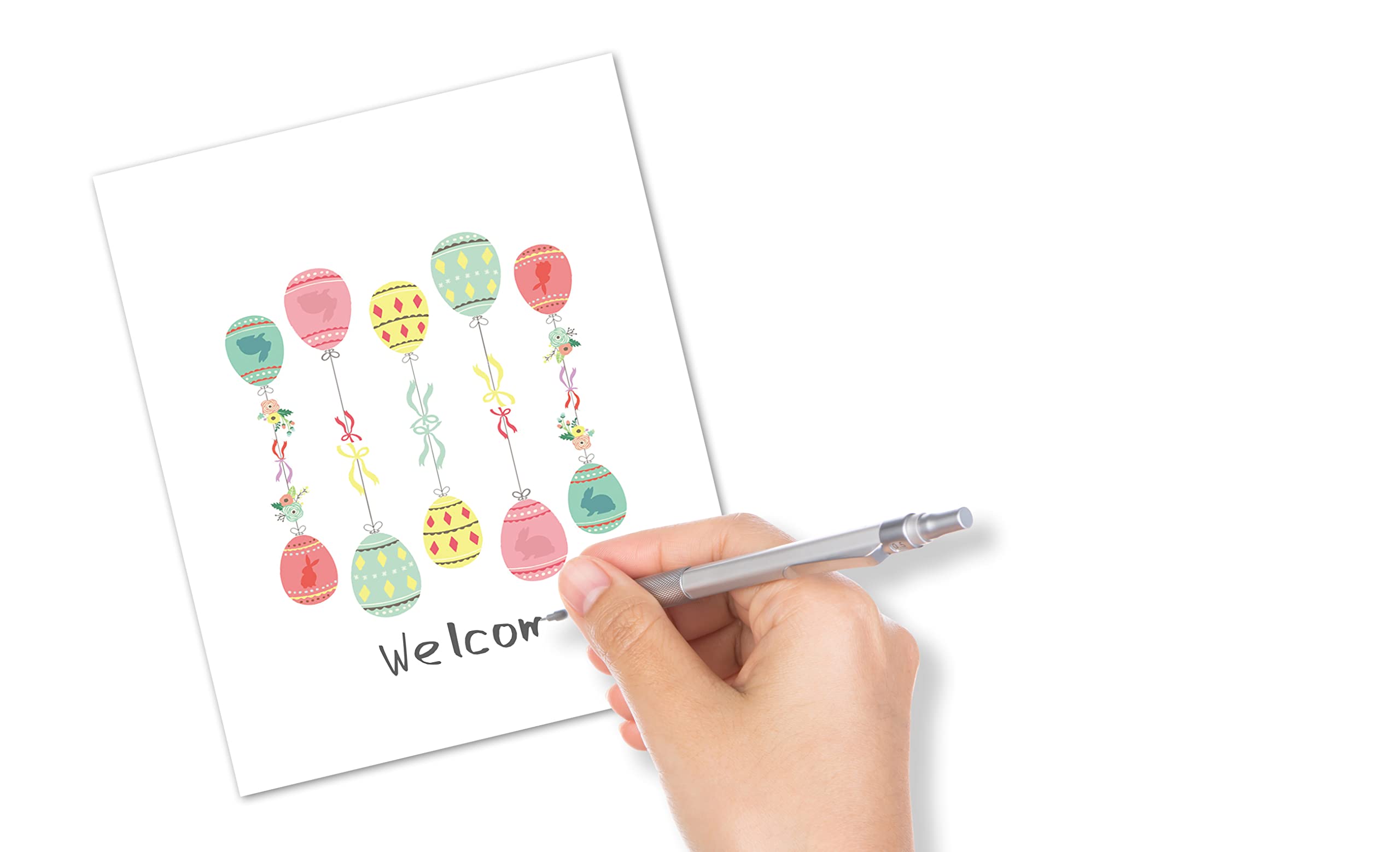 Easter Tent Style Place Cards - Pack of 25 Half-Fold Table Name Cards with Cute Bunny & Egg Design for Spring Weddings, Baby Showers & Dinner Parties | Elegant Table Decor for Easter Celebrations, Holiday Gatherings & Special Events