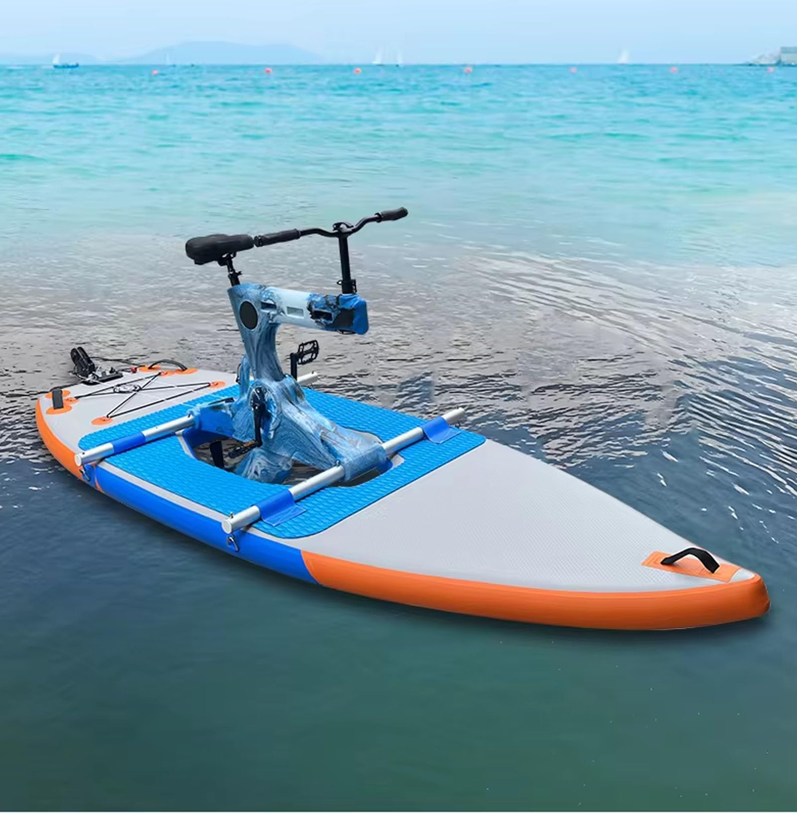 Inflatable Water Bike for Adults - Pedal-Powered Sea & Lake Bicycle for Recreational Surfing & Water Sports | Perfect for Beach Fun, Fishing & Outdoor Adventures