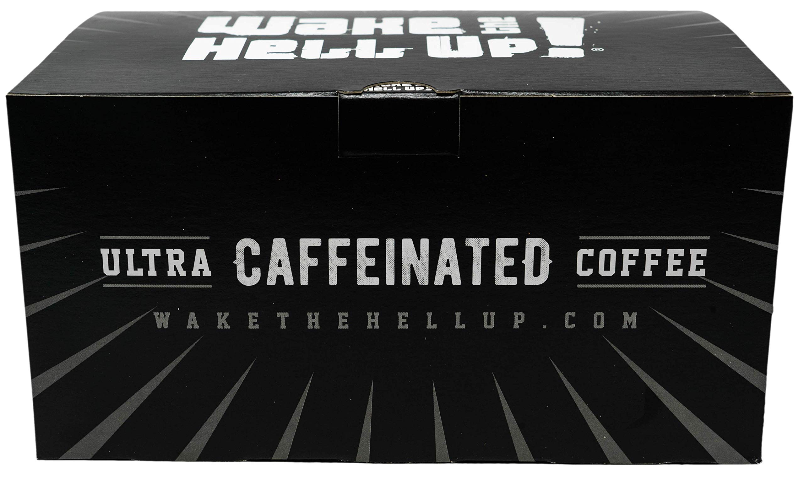 Wake The Hell Up! Ultra-Caffeinated Cannoli Flavored Coffee Pods (24 Count) - Compatible with Keurig K-Cup & 2.0 Brewers | Perfect for Morning Energy Boost & Office Productivity
