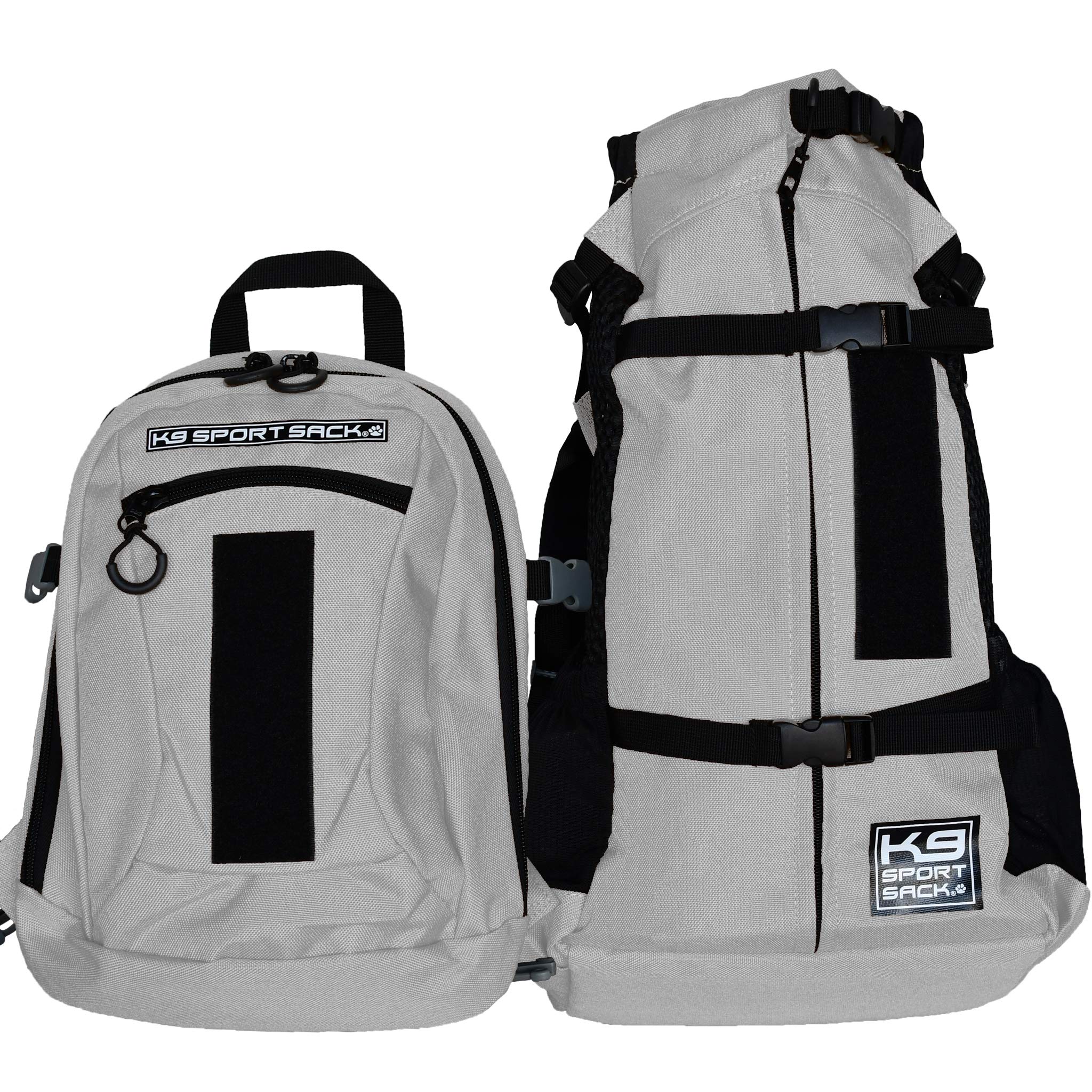K9 Sport Sack Adjustable Dog Carrier Backpack for Small Dogs - Light Grey | Hands-Free Pet Carrier for Hiking, Biking & Travel | Comfortable & Secure Dog Backpack for Outdoor Adventures