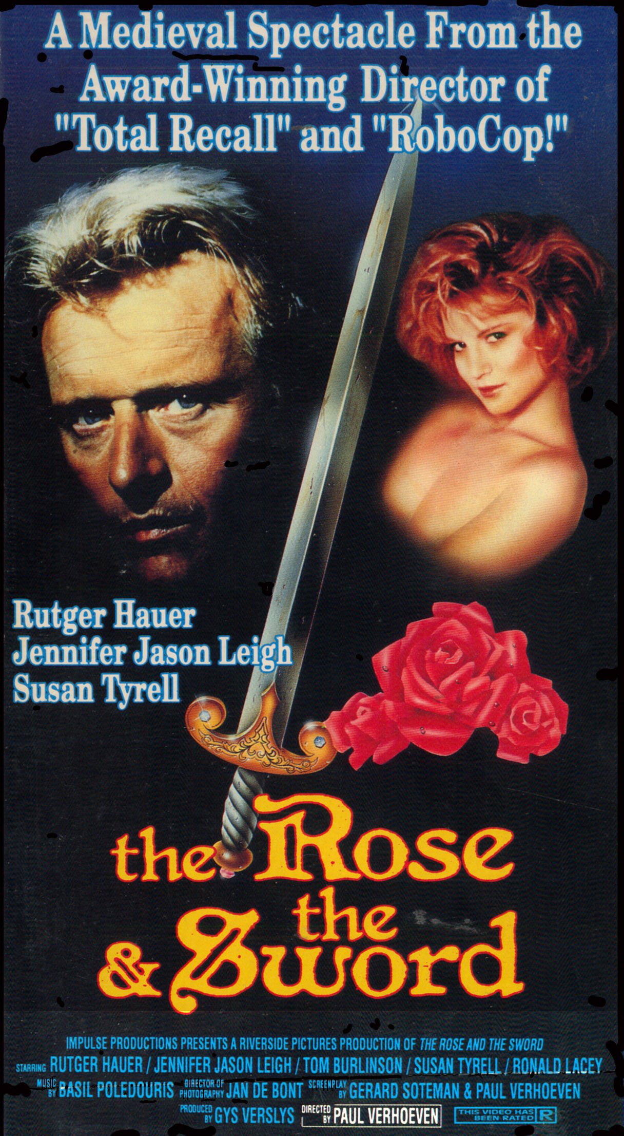 The Rose & the Sword (Flesh & Blood) - Classic Medieval Adventure VHS - Perfect for Movie Collectors & History Enthusiasts
