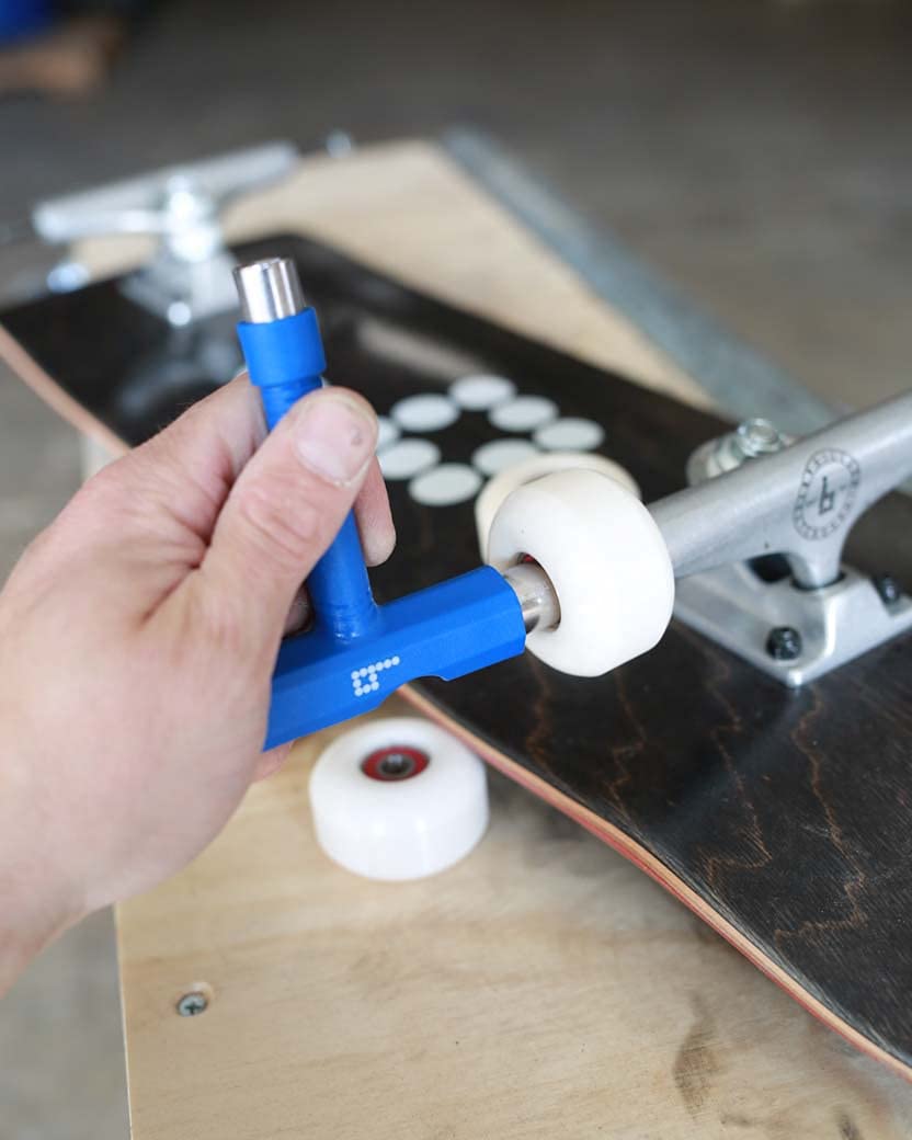 Braille All-in-One Skate Tool - Multi-Function Portable Skateboard T-Tool with T-Type Allen Key & L-Type Phillips Head Wrench Screwdriver - Perfect for Skateboard Maintenance & On-the-Go Repairs