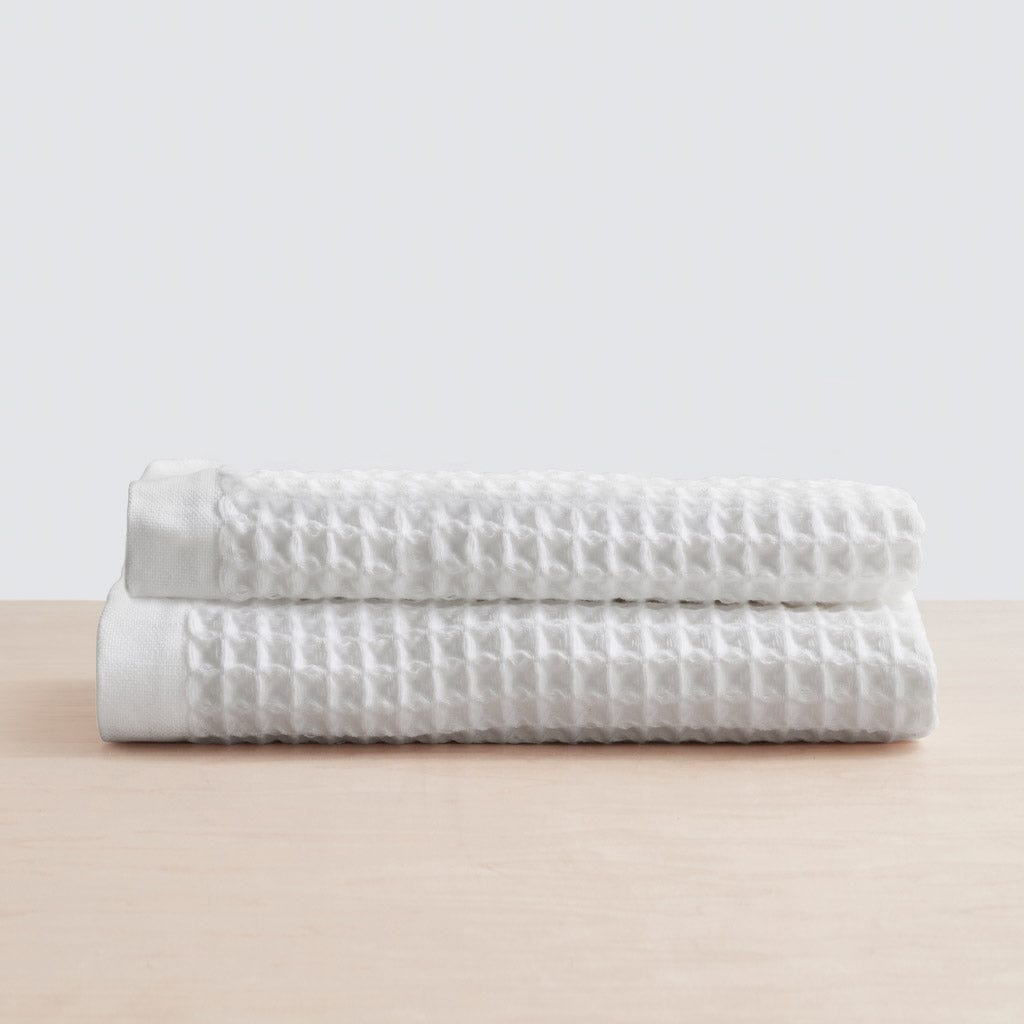 Premium Imabari Waffle Weave Bath Towels - Ultra Soft & Absorbent Japanese Cotton Towel Set for Spa, Bathroom & Luxury Home Use