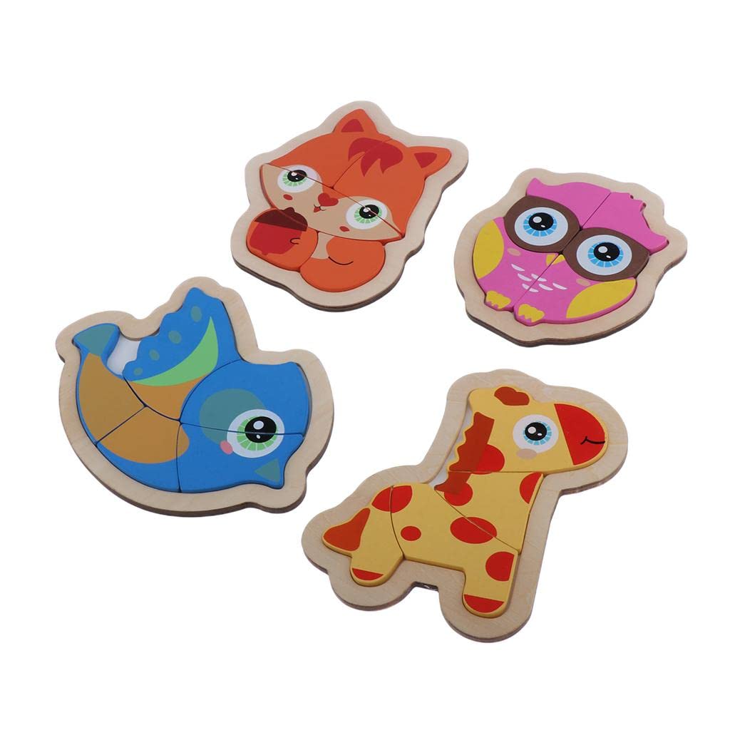 Enakshi Wooden Jigsaw Puzzle for Kids - Educational Animal Puzzle Toys for Toddlers & Preschoolers | Learning & Pretend Play | Handcrafted Wooden Toys for Early Childhood Development - Perfect for Birthday Gifts & Classroom Activities