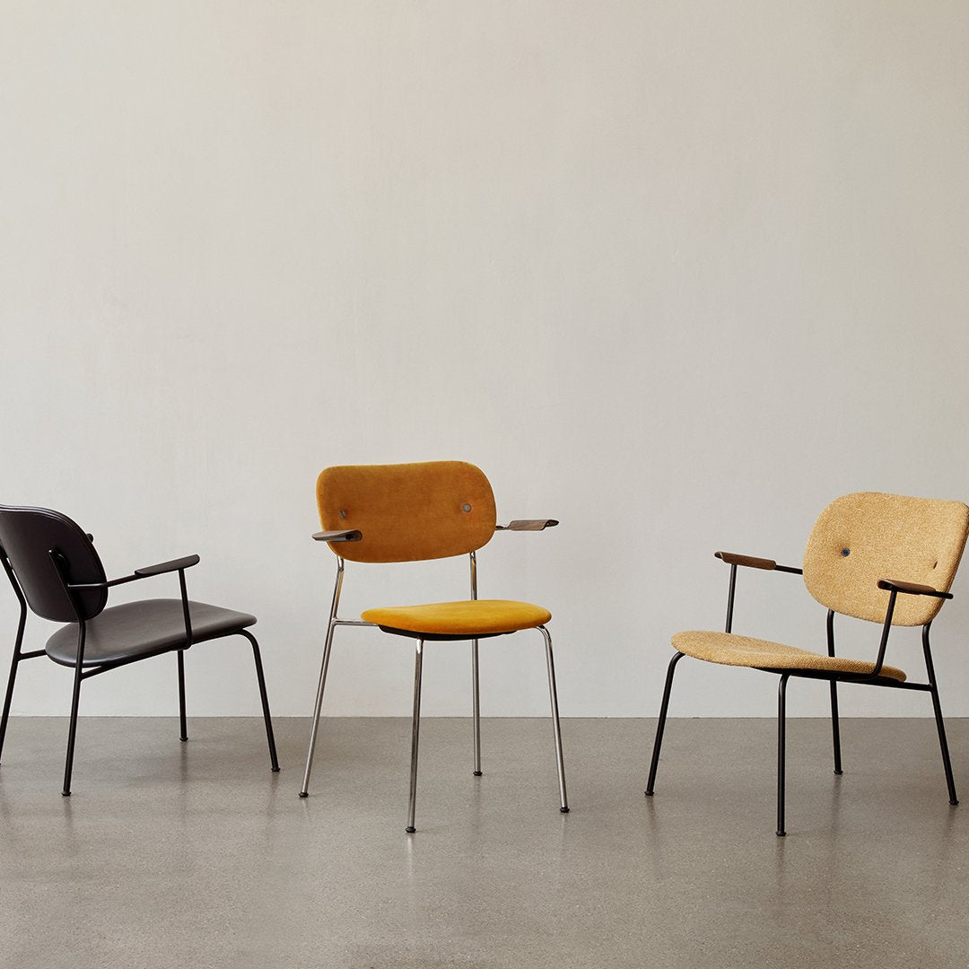 Modern Co Dining Chair with Armrests - Fully Upholstered Comfortable Seat for Kitchen, Dining Room & Breakfast Nook