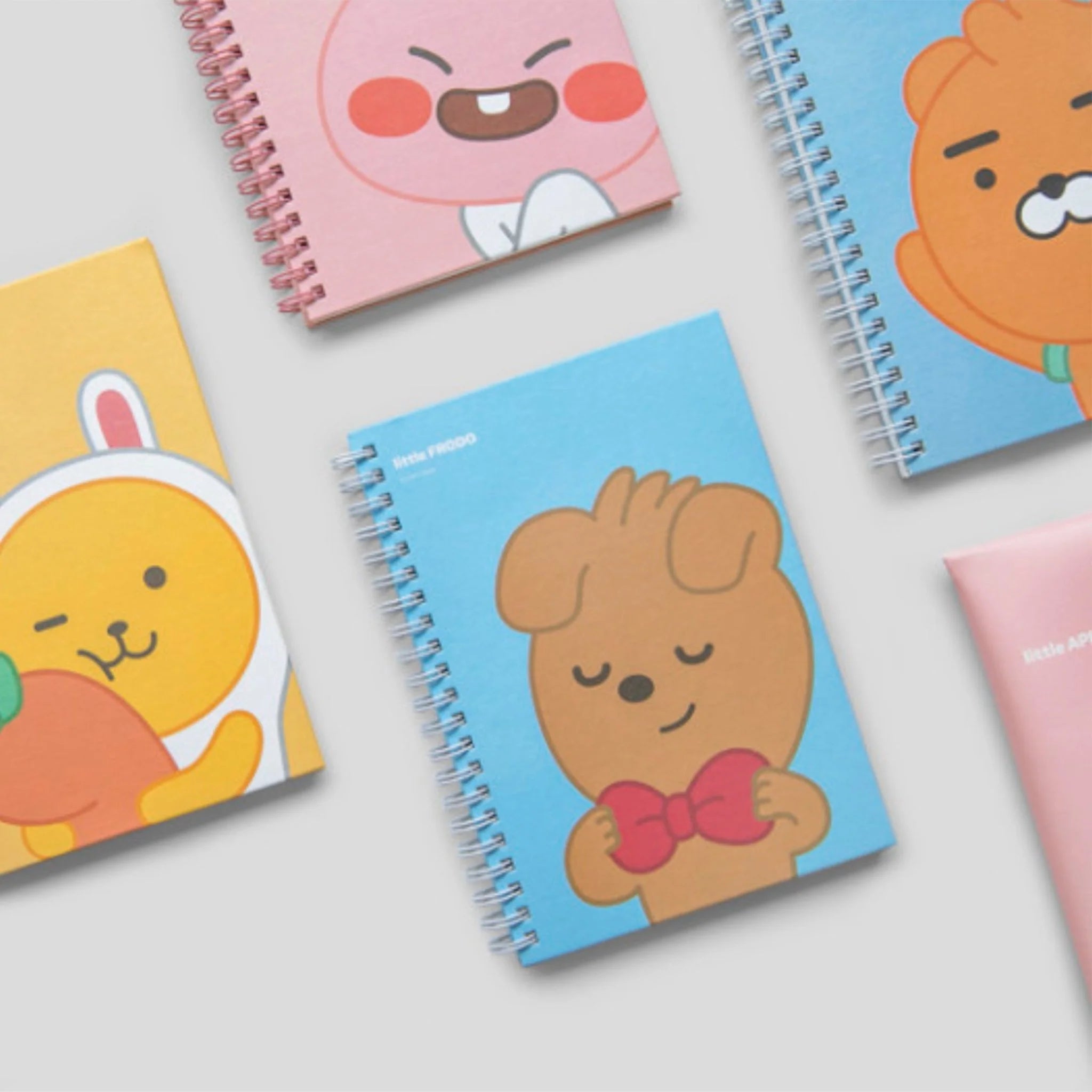 Little Friends Index Ruled Spring Notebook - Small Spiral Bound Notepad for School, Office & Journaling - Perfect for Notes, Lists & Creative Writing