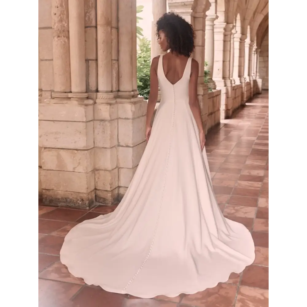 Josephine Lynette by Maggie Sottero Wedding Dress - Sample Sale | Elegant Bridal Gown for Church Ceremony & Beach Weddings