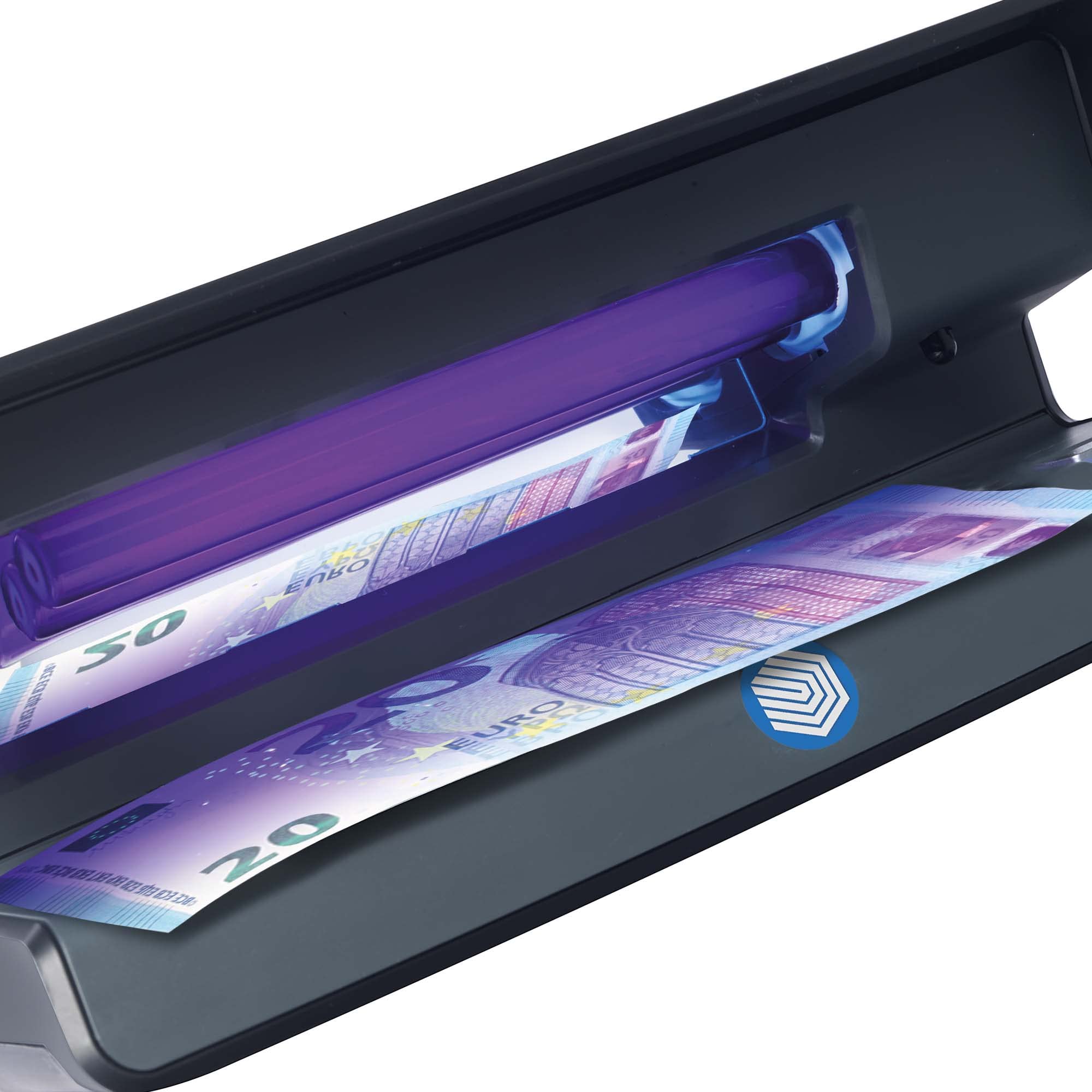 Safescan 50 Black UV Counterfeit Money Detector - Portable UV Light for Checking Banknotes, Credit Cards & ID Documents | Fraud Prevention for Retail, Banks & Cash Handling Businesses