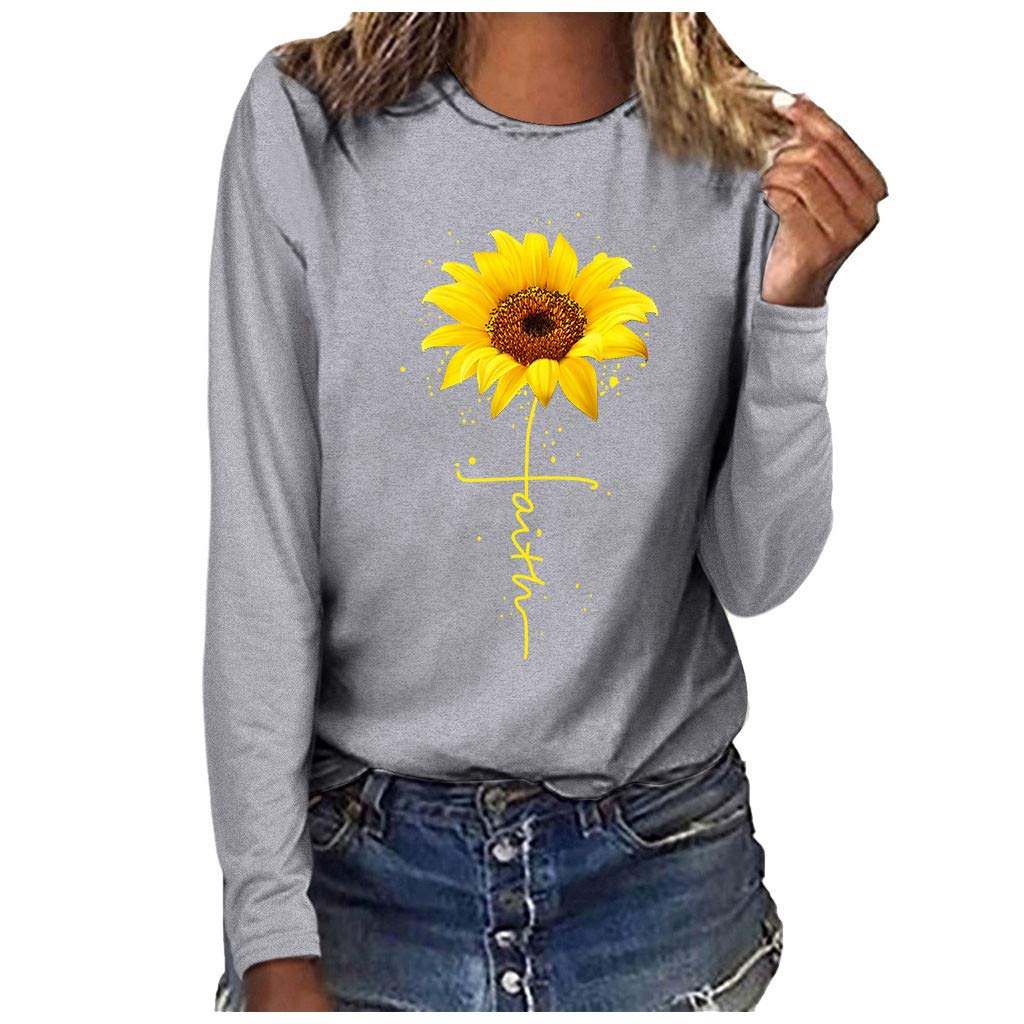 Plus Size Women's 80s Print Cotton Long Sleeve T-Shirt - Vintage Round Neck Blouse for Casual & Semi-Formal Wear | Perfect for Office, Date Night & Retro-Themed Parties