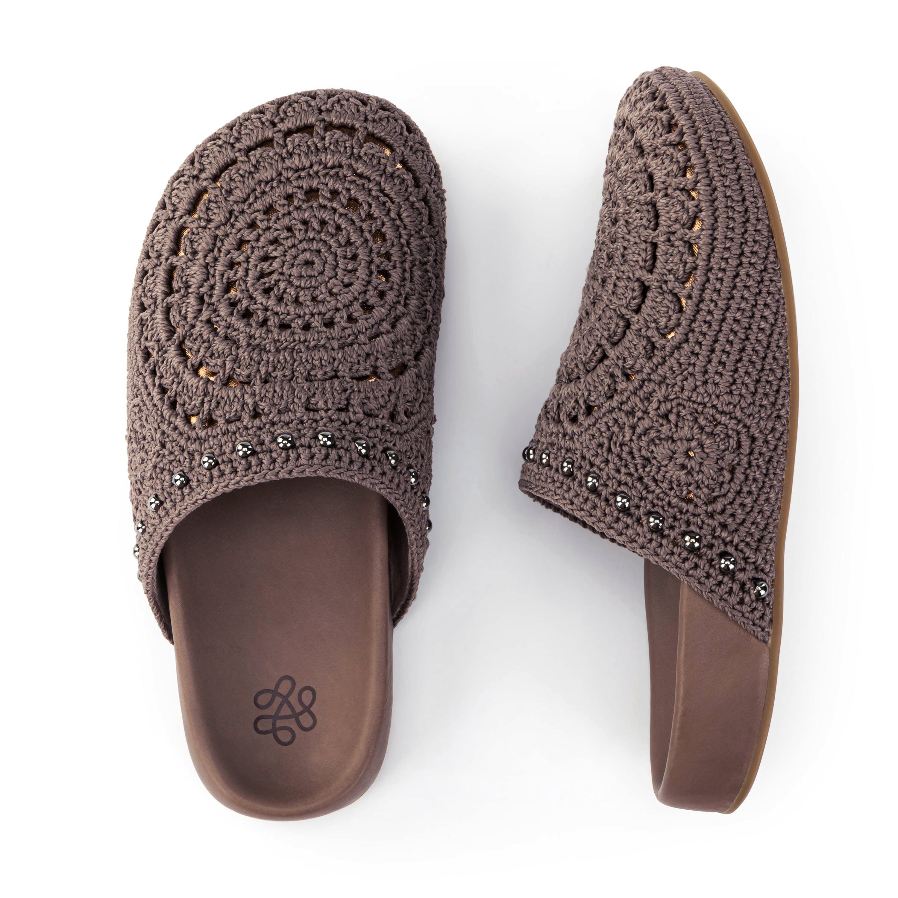 Bolinas Crochet Clogs for Women - Comfortable Handmade Summer Slide Sandals with Arch Support - Perfect for Beach, Pool, and Casual Outings