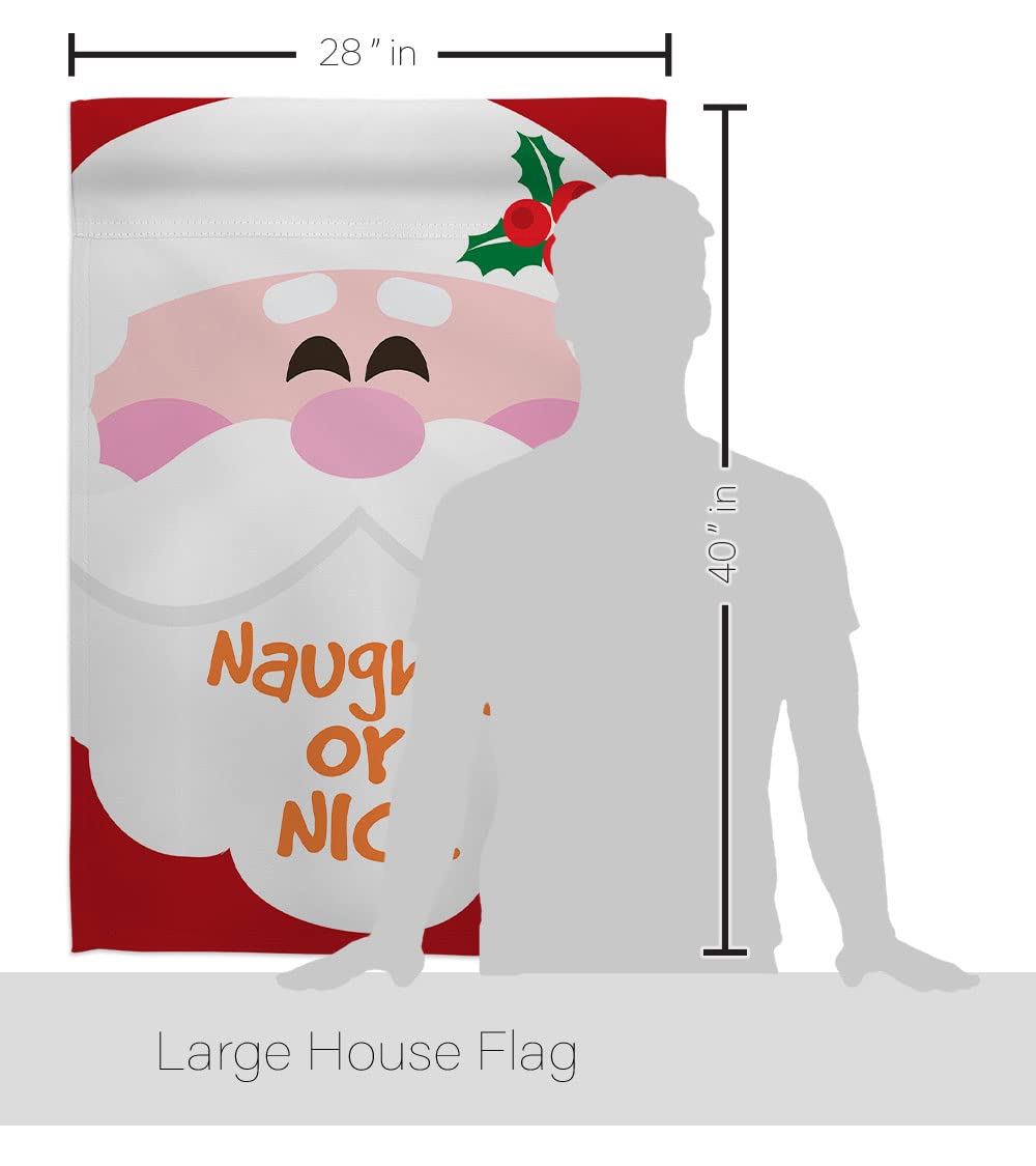 Winter Christmas House Flag Set 28x40