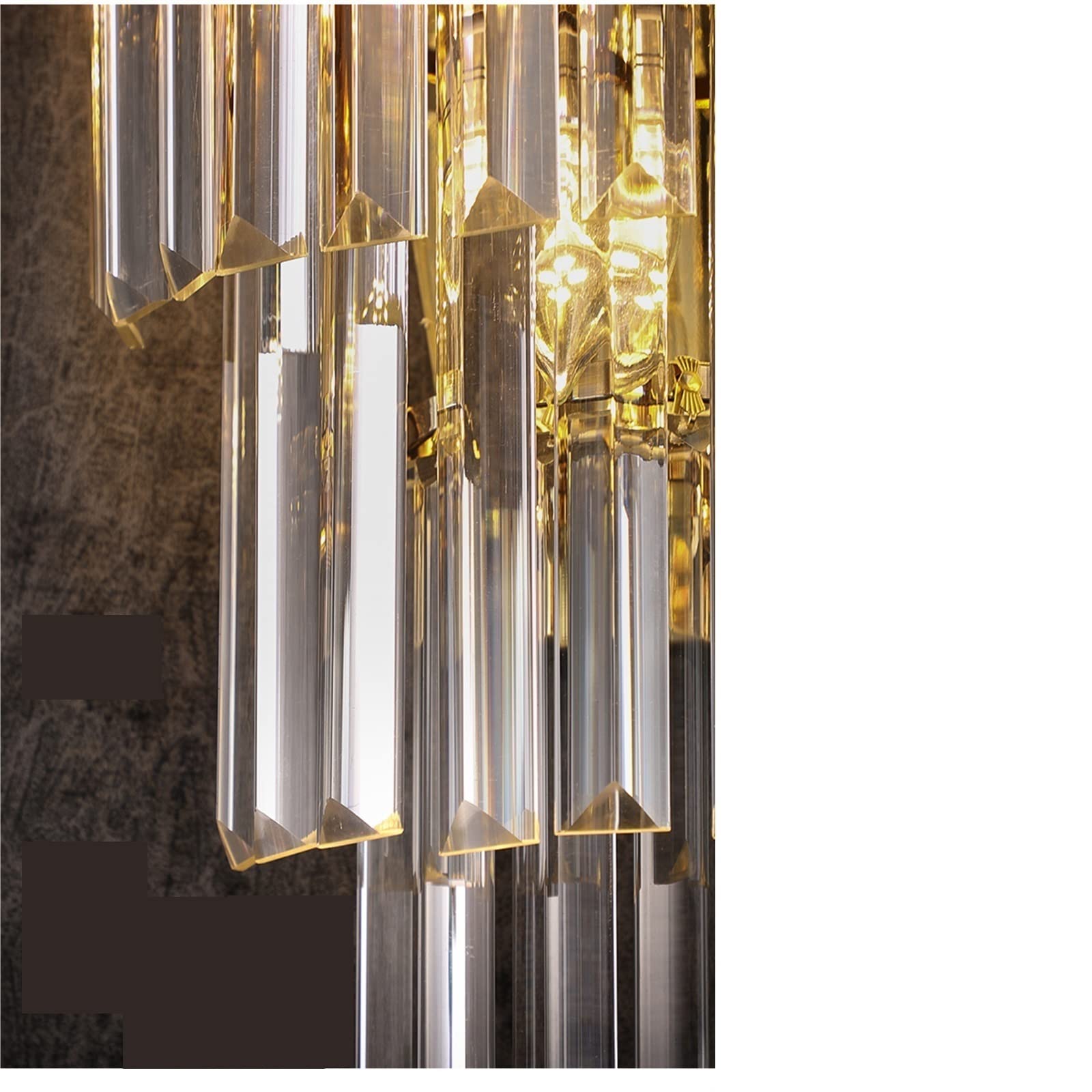 Gold Crystal Wall Lamps - Modern LED Wall Sconce Lighting Fixtures for Bedroom, Living Room, Study | Elegant Home Decor & Ambient Lighting Solution