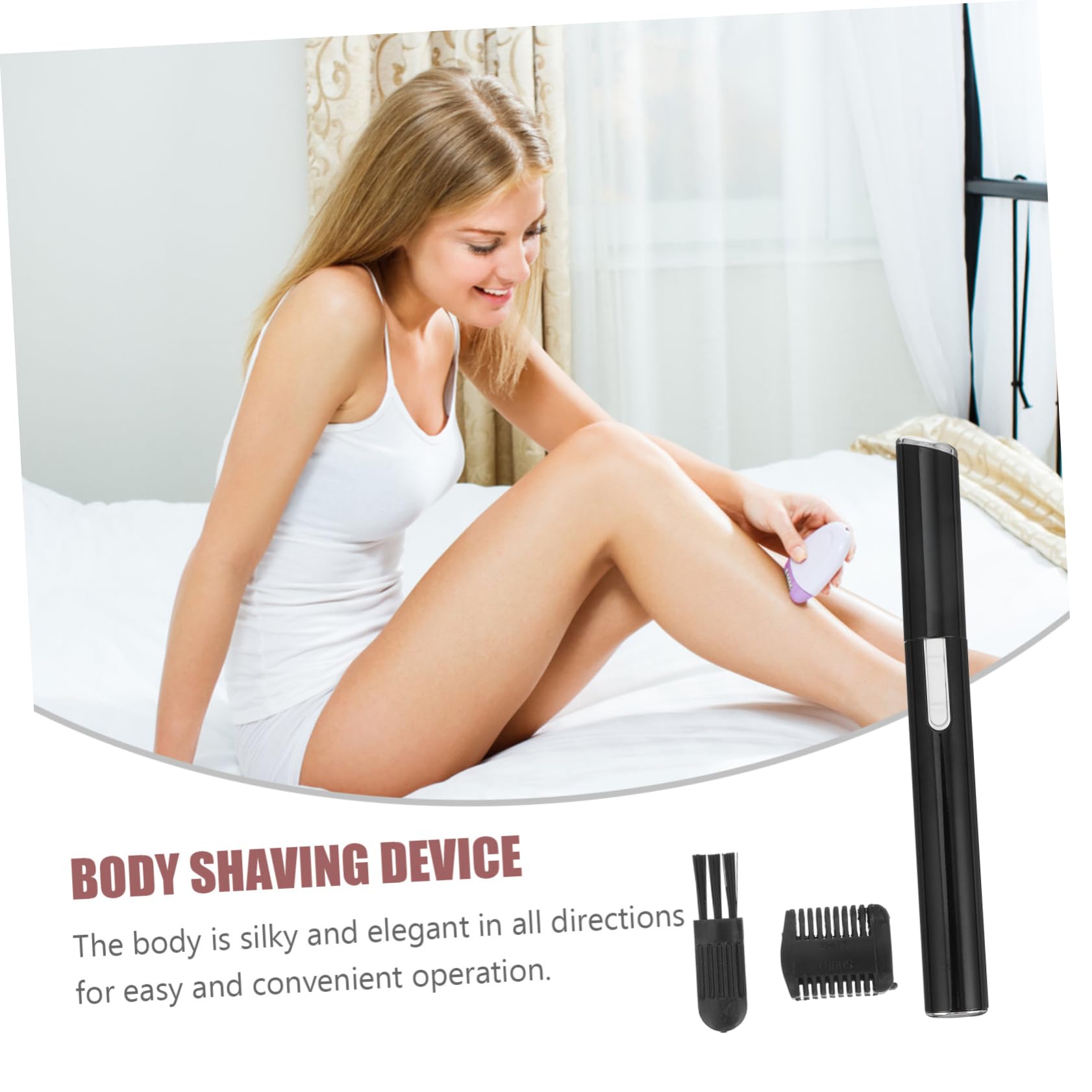 Electric Eyebrow Shaver for Women - Painless Facial Hair Remover Tool with 1 Replacement Head | Perfect for Eyebrow Shaping, Upper Lip & Peach Fuzz Removal at Home or Travel