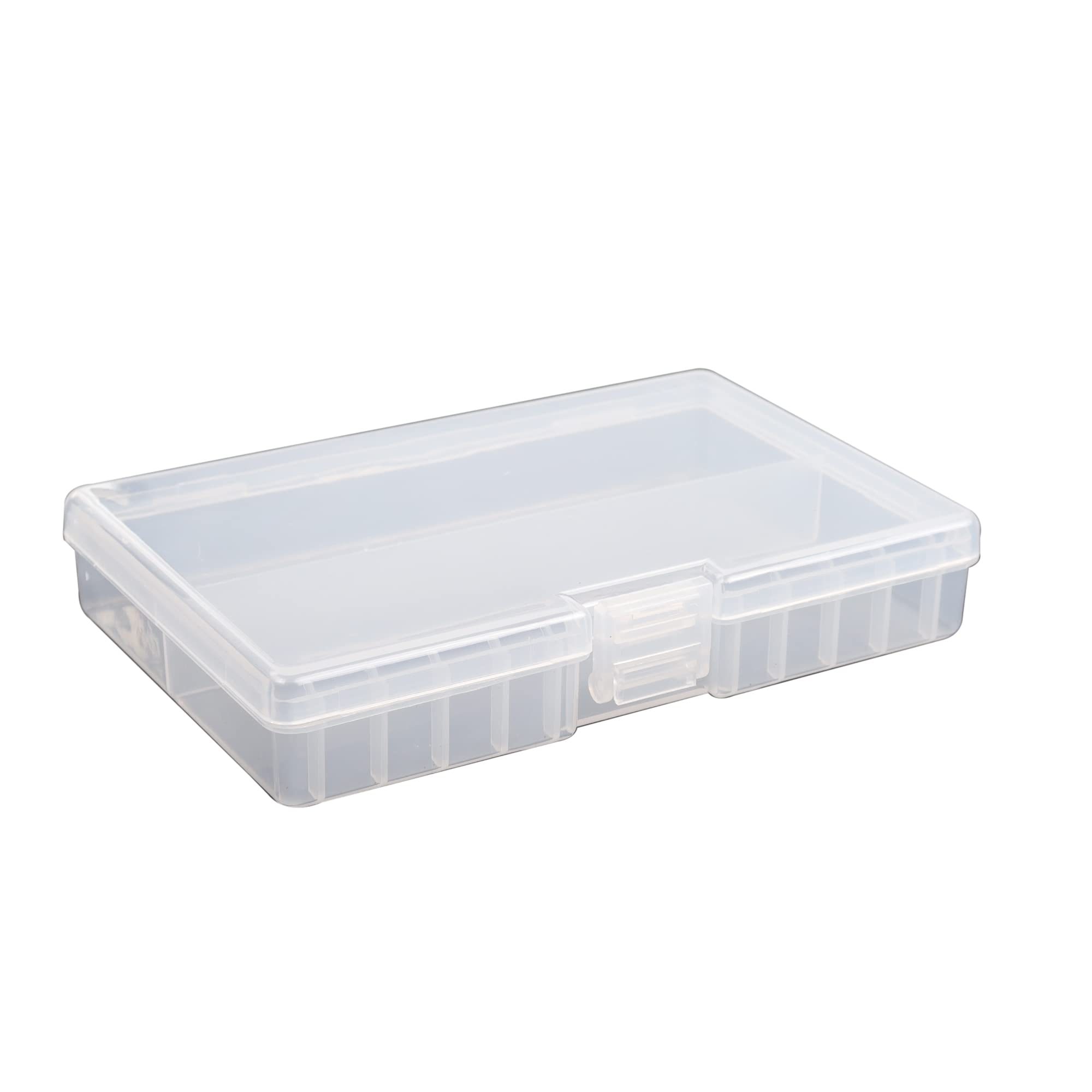 PNGKNYOCN 48 AA Battery Storage Box - Portable Insulated Plastic Organizer with Clear Lid - Perfect for Home, Office, Travel & Emergency Kits