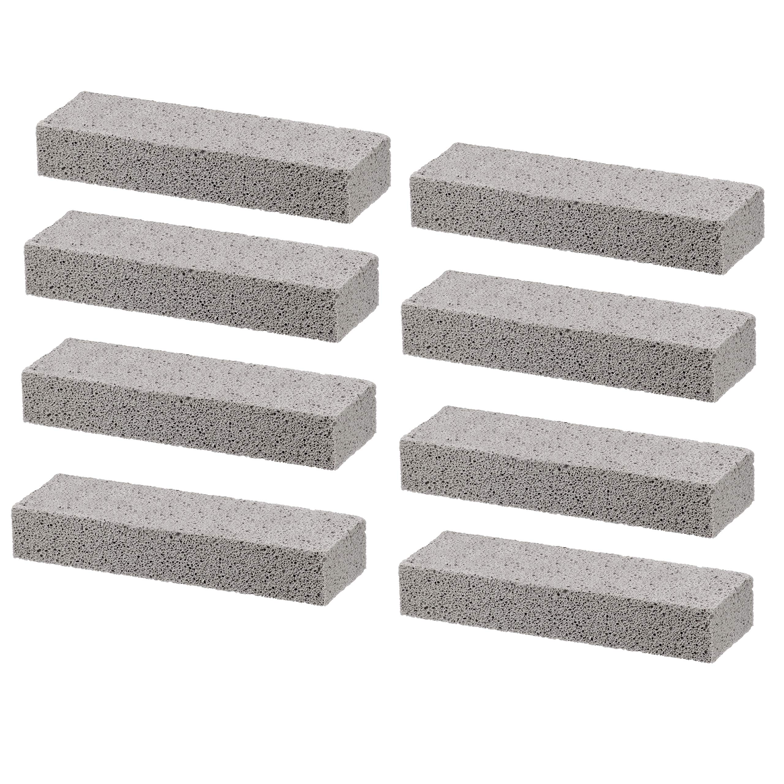 Professional WC Pumie Cleaning Block 8-Pack - Heavy Duty Toilet & Bathroom Scrubber
