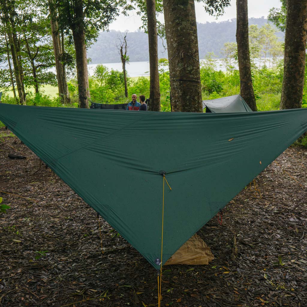 Fullmoon Waterproof Camping Tarp - Dark Green Outdoor Shelter for Hiking, Backpacking & Emergency Survival