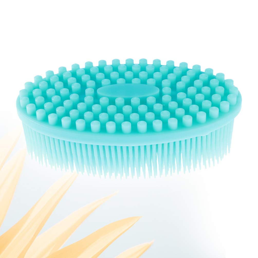 Excluzo Mini Silicone Body Brush - Exfoliating Pad for Skin Care & Massage | Home Spa & Travel Use