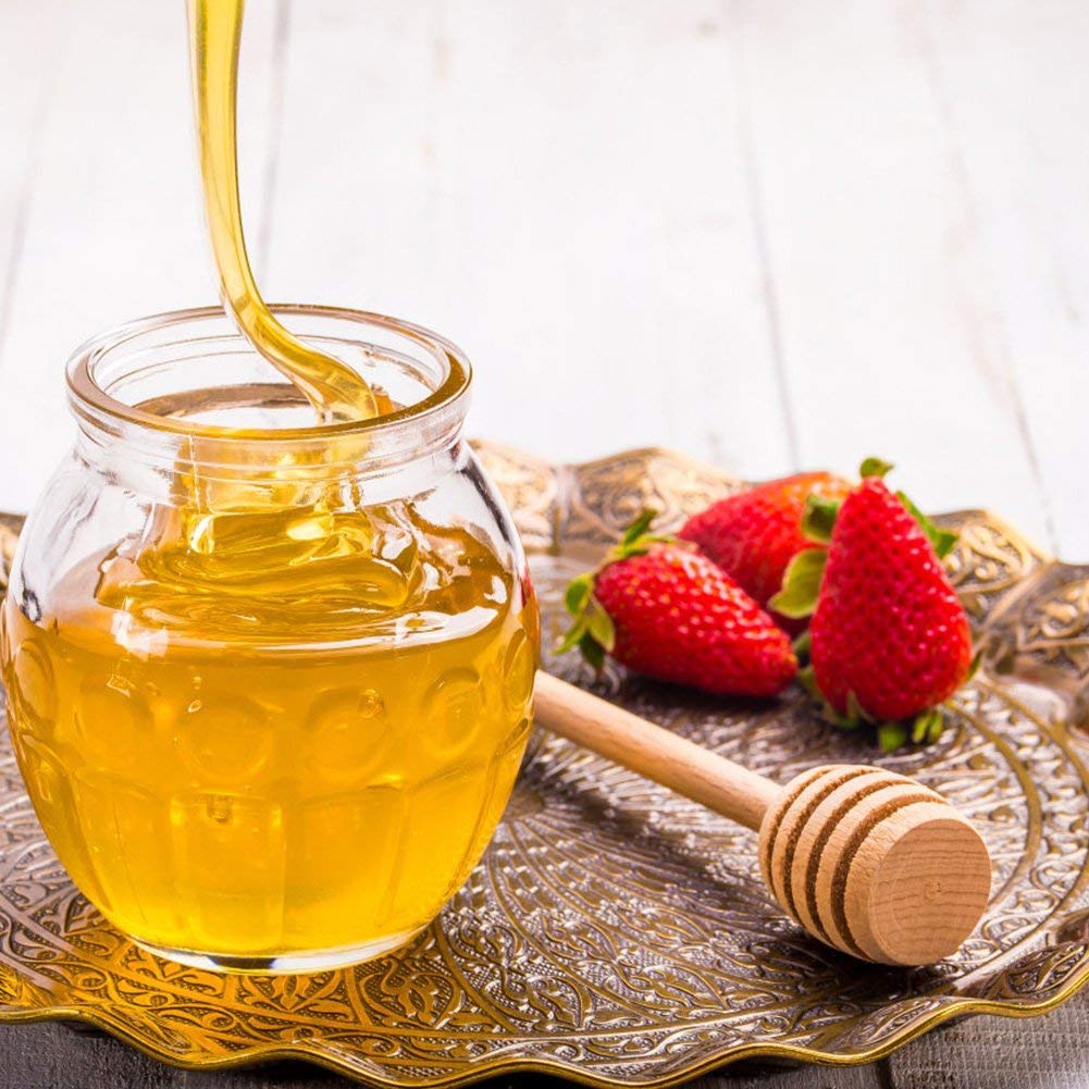 Wooden Honey Dipper Set - 50Pcs Mini Jam Stirring Sticks for Home & Kitchen Use