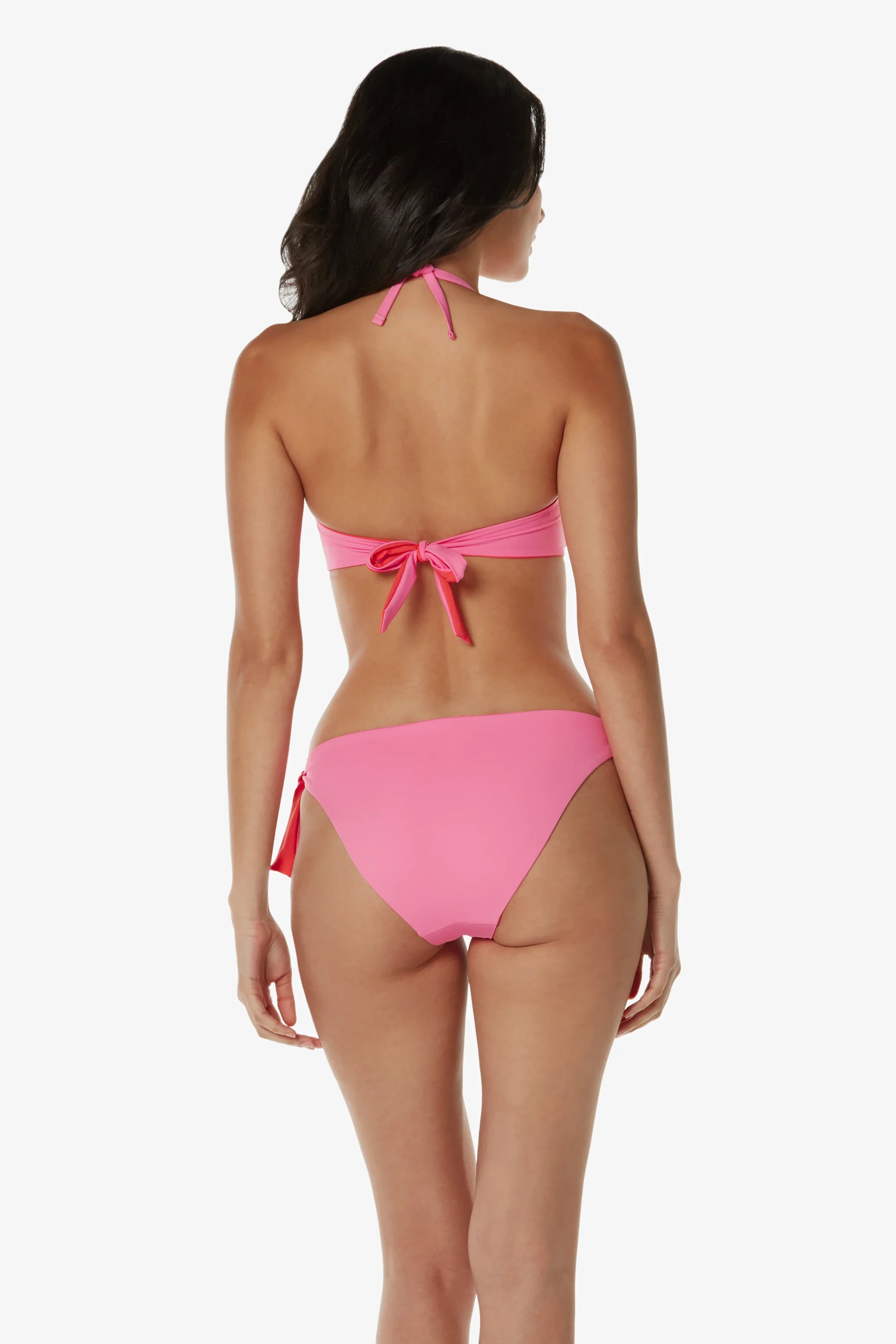 Reversible Tie Hipster Underwear | Soft Pink Coral Lace Panties for Women | Comfortable Everyday Wear & Sleepwear