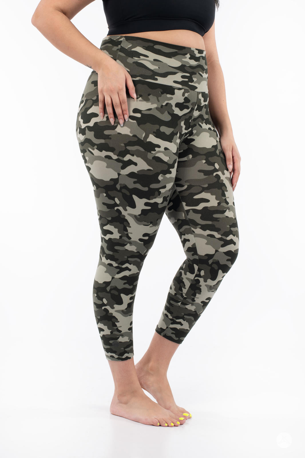 Stealth Mode High Waisted Crops - Women's Workout Leggings for Yoga, Running & Gym | Comfortable & Breathable Activewear