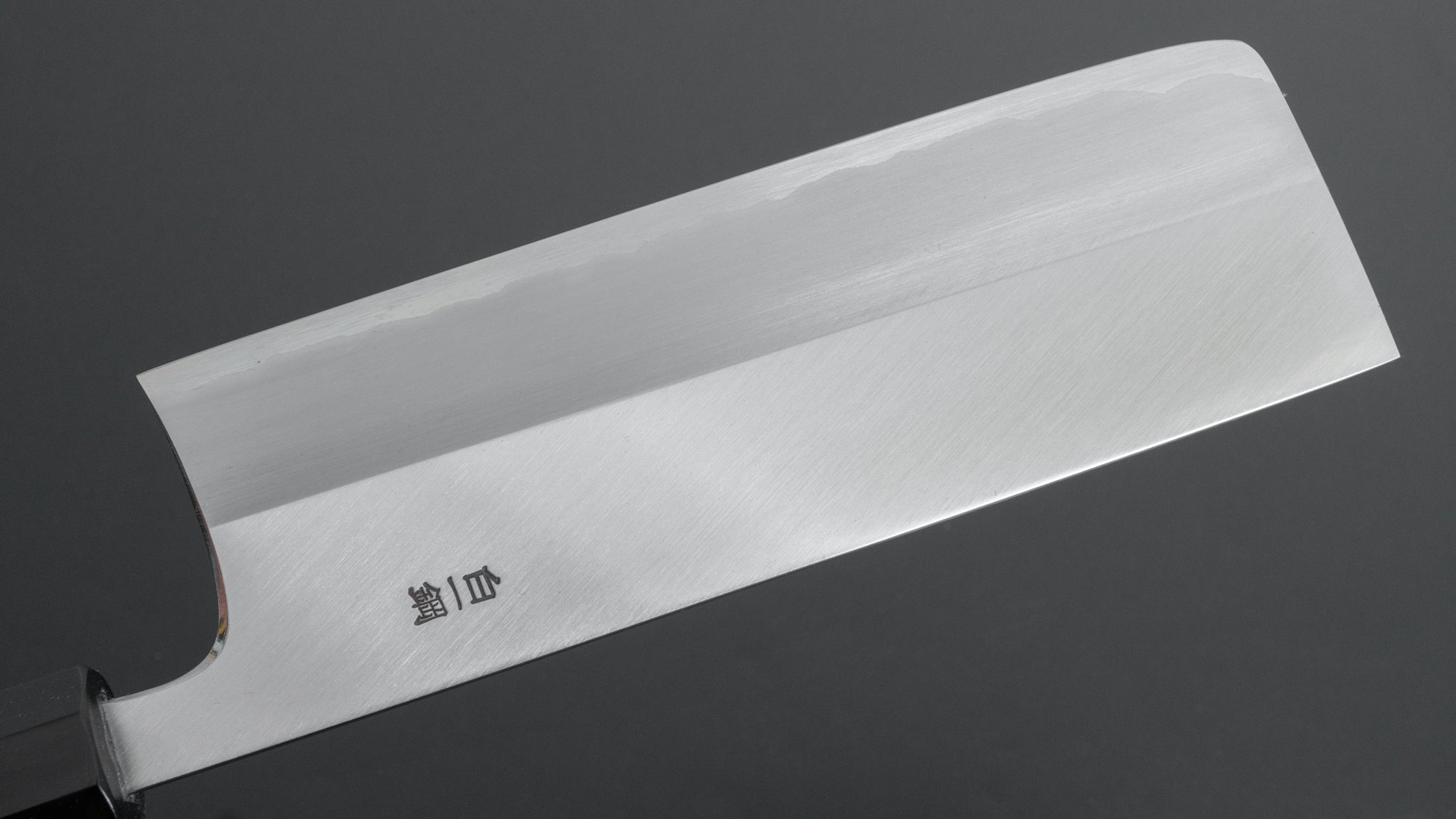 Hitohira Togashi White #1 Stainless Clad Migaki Nakiri 180mm Japanese Chef Knife with Taihei Makassar Ebony Handle - Perfect for Precision Vegetable Cutting & Slicing in Professional Kitchens & Home Cooking