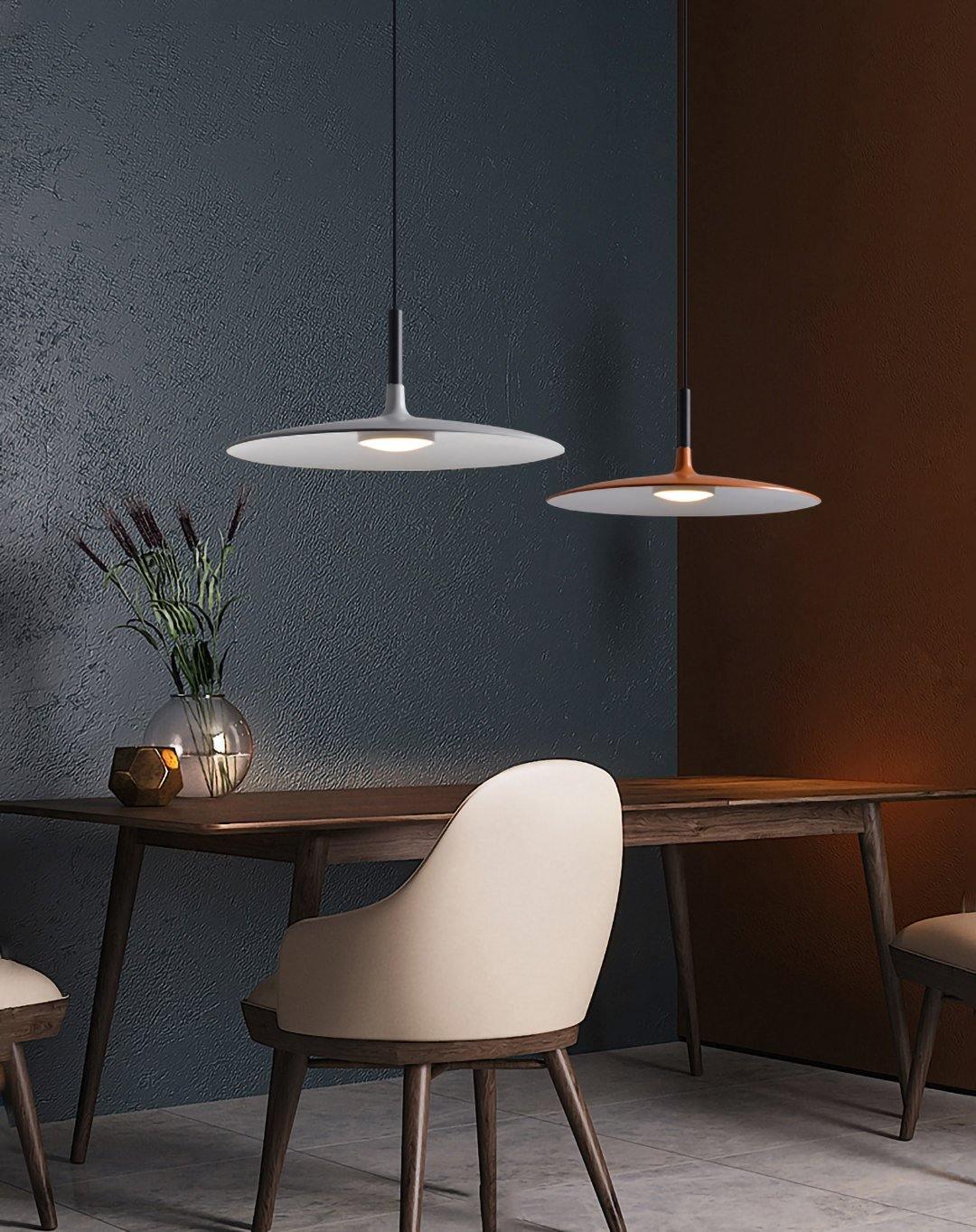 Aplomb Metal Pendant Lamp - Modern Industrial Ceiling Light Fixture for Dining Room, Kitchen, or Living Room Decor