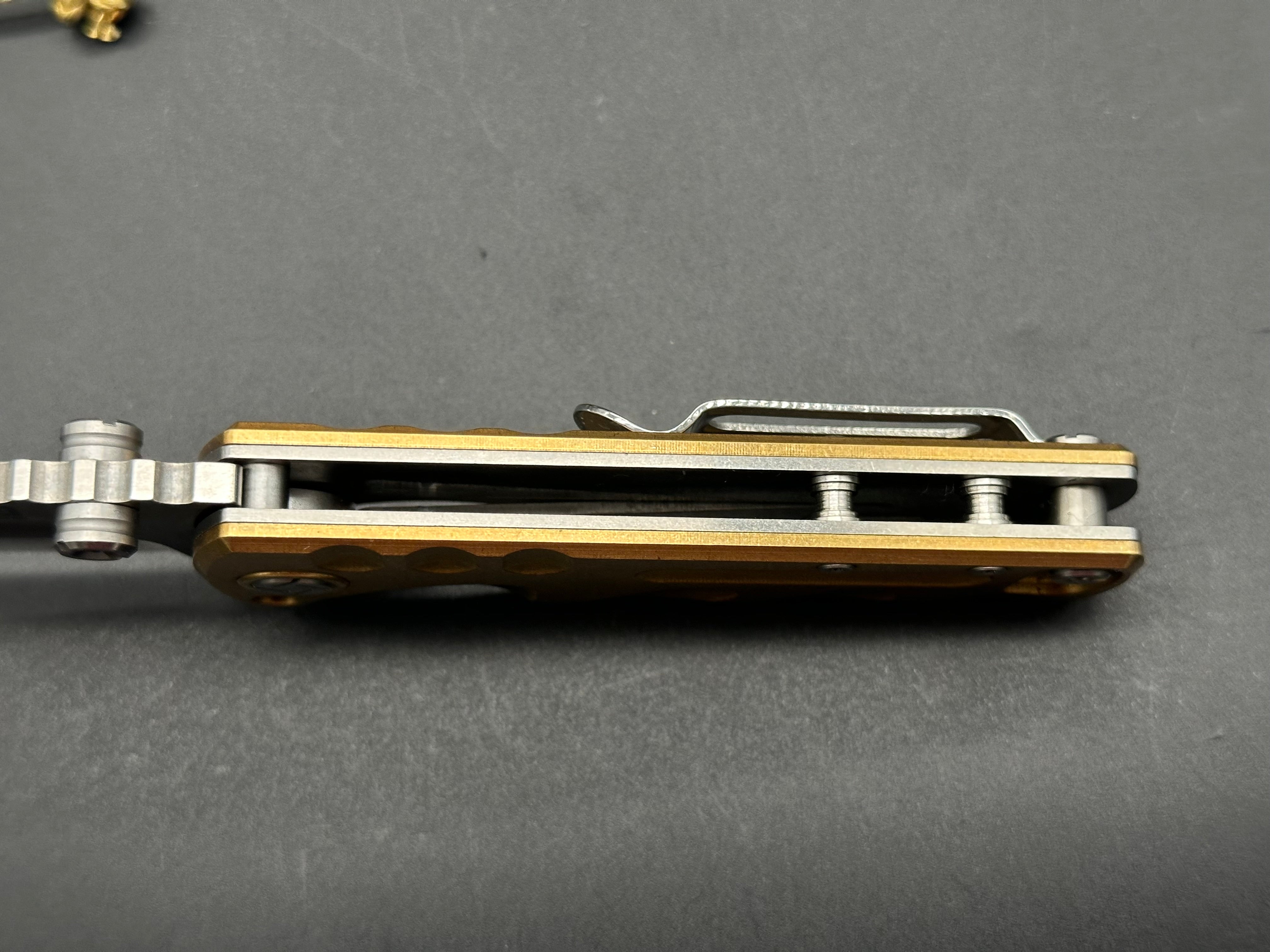 Artisan Cutlery Proponent Mini Brass Pocket Knife - Premium EDC Folding Knife for Outdoor, Camping & Everyday Carry | Perfect for Hiking, Survival & Tactical Use