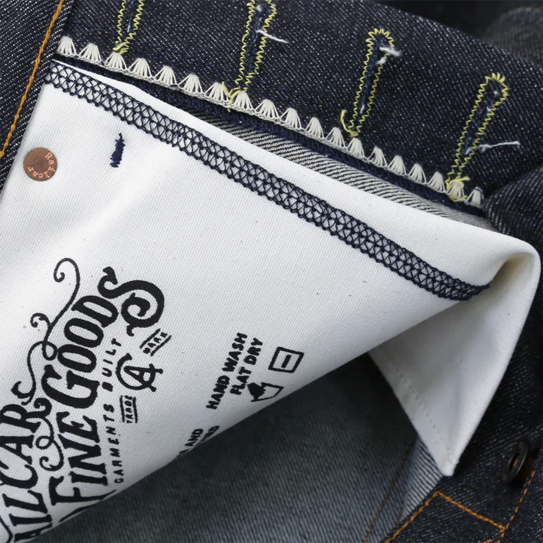 Railcar Fine Goods Rebels X100 Straight 15oz Japanese Dark Indigo Selvedge Denim Jeans - Premium Raw Selvedge Jeans for Men, Durable Workwear & Casual Style