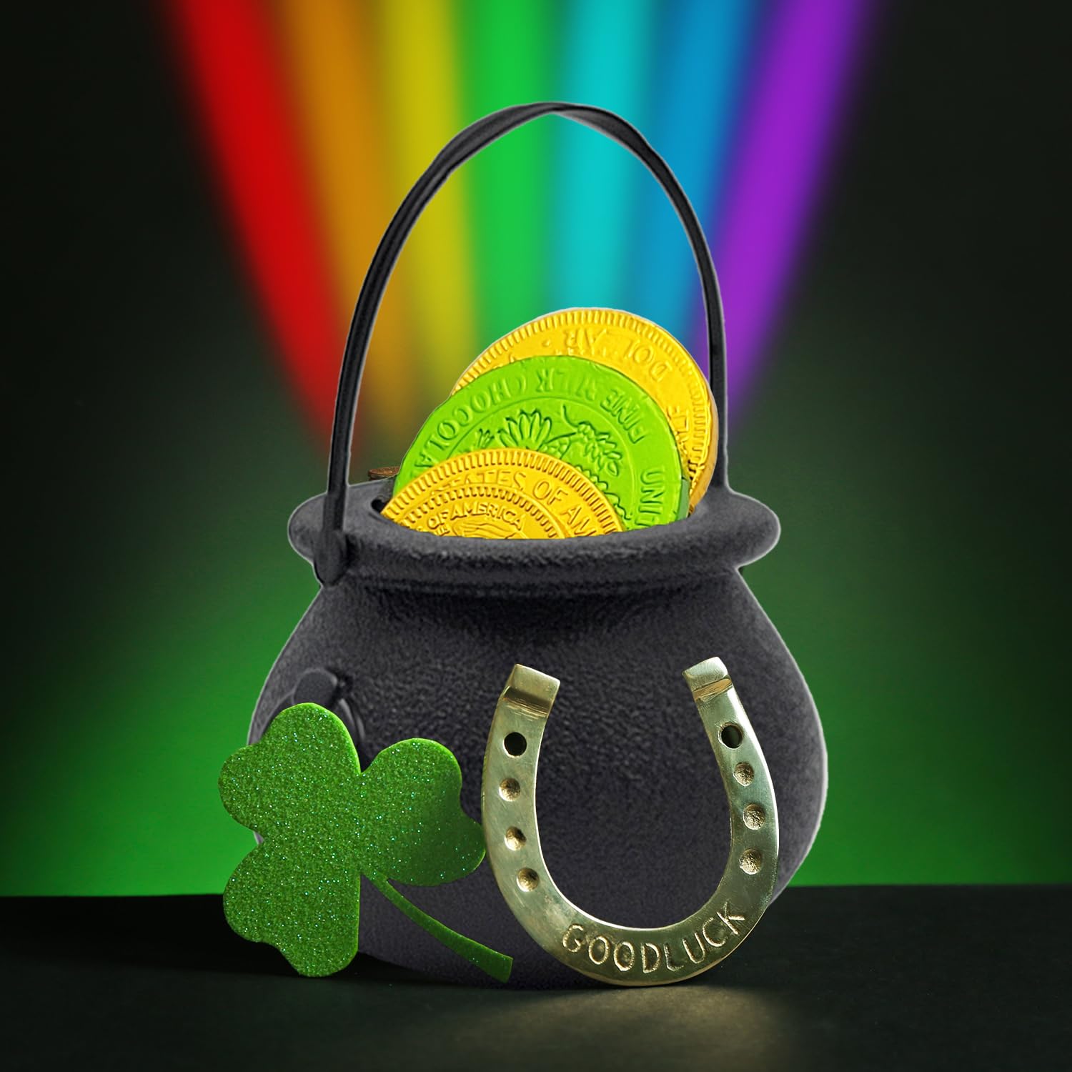 Black Candy Cauldron Kettles - 6-Pack Mini Witch Cauldrons for Halloween Party Decor, St. Patrick's Day Favors & Candy Buckets - Perfect for Trick-or-Treat, Themed Parties & Home Decor (3 Inches)