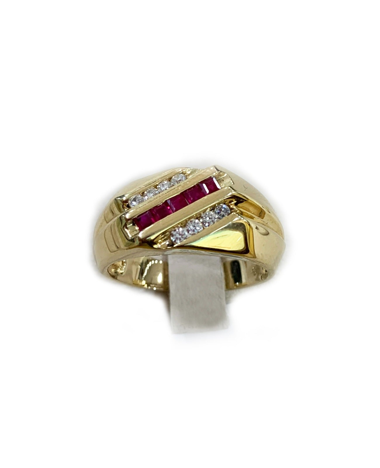 14K Yellow Gold Men's Ruby Ring for Wedding, Engagement & Anniversary Gifts - Durable & Elegant Jewelry for Special Occasions