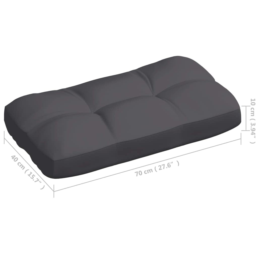FAMIROSA 7-Piece Anthracite Outdoor Sofa Cushion Set - Waterproof Patio Furniture Cushions for Garden, Deck & Indoor Use | Seat, Back & Side Pillows for Comfortable Lounging