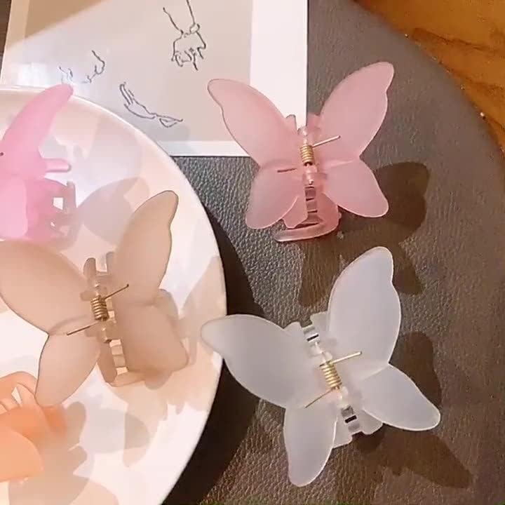 6PCS Sweet Fairy Butterfly Hair Claw Clips - Large Size Hairpins for Women, Hair Styling Tools & Barrettes Accessories - Perfect for Updos, Ponytails & Everyday Hairstyles