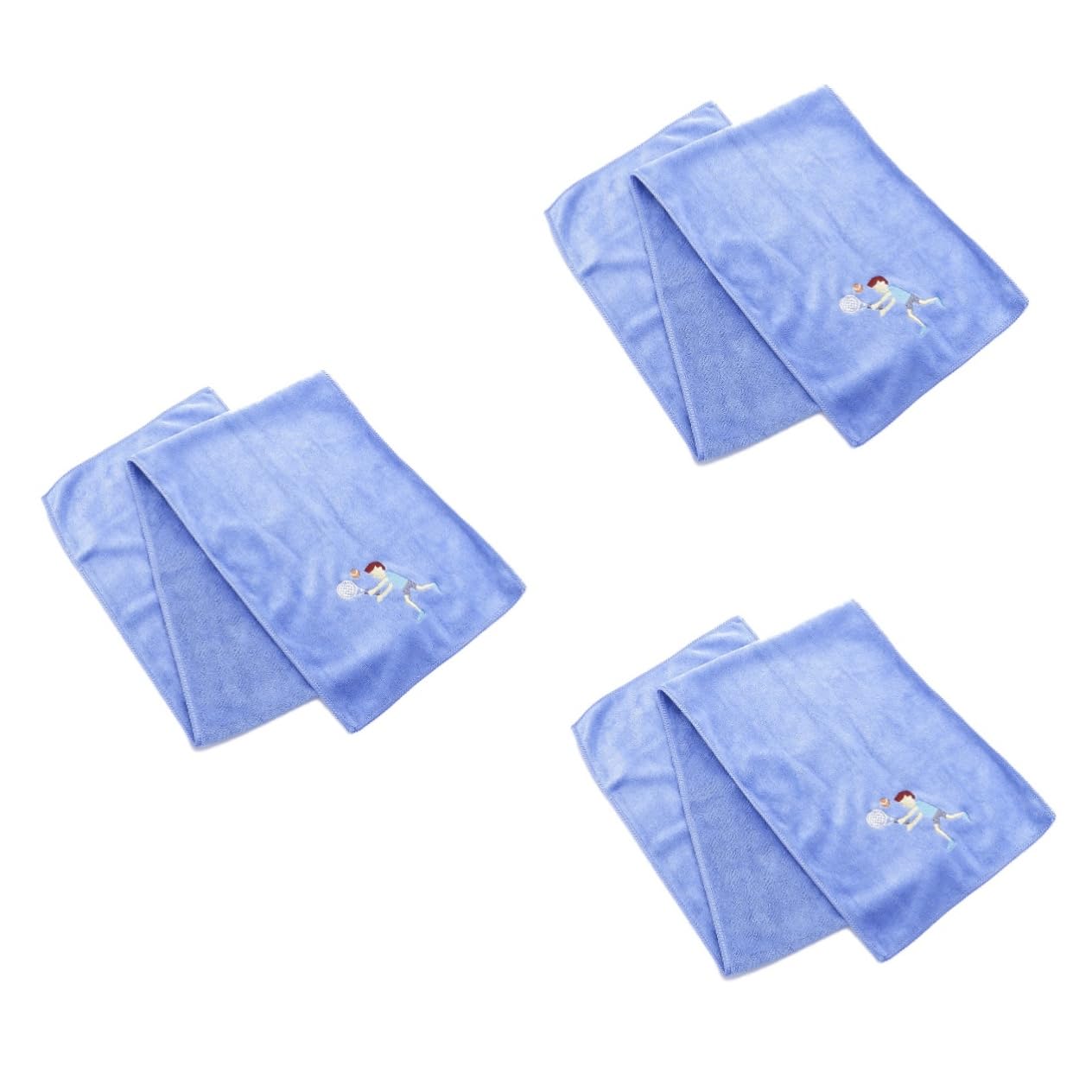 BESPORTBLE 3-Pack Super Absorbent Sports Towels - Gym, Yoga, Running, Cycling & Exercise Bike Workout Towels - Quick Dry & Non-Slip for Fitness, Workout & Outdoor Activities