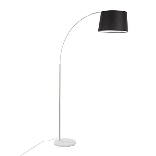 White Marble, Nickel, Black Linen