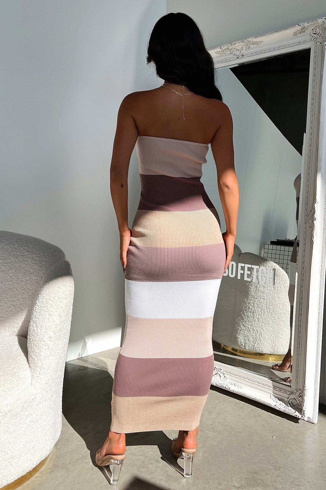 Drake Maxi Dress for Women - Elegant Long Flowy Boho Dress in Brown | Perfect for Summer, Beach, Weddings & Casual Outings