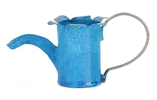 Mini Metal Bluebell Watering Can - Fairy Garden Accessories for Dollhouse, Home, Garden & Yard Decor | Perfect for DIY Fairy Gardens, Miniature Landscapes & Outdoor Decorations