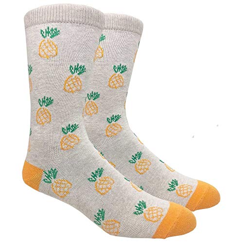 Pineapples - Beige With Orange