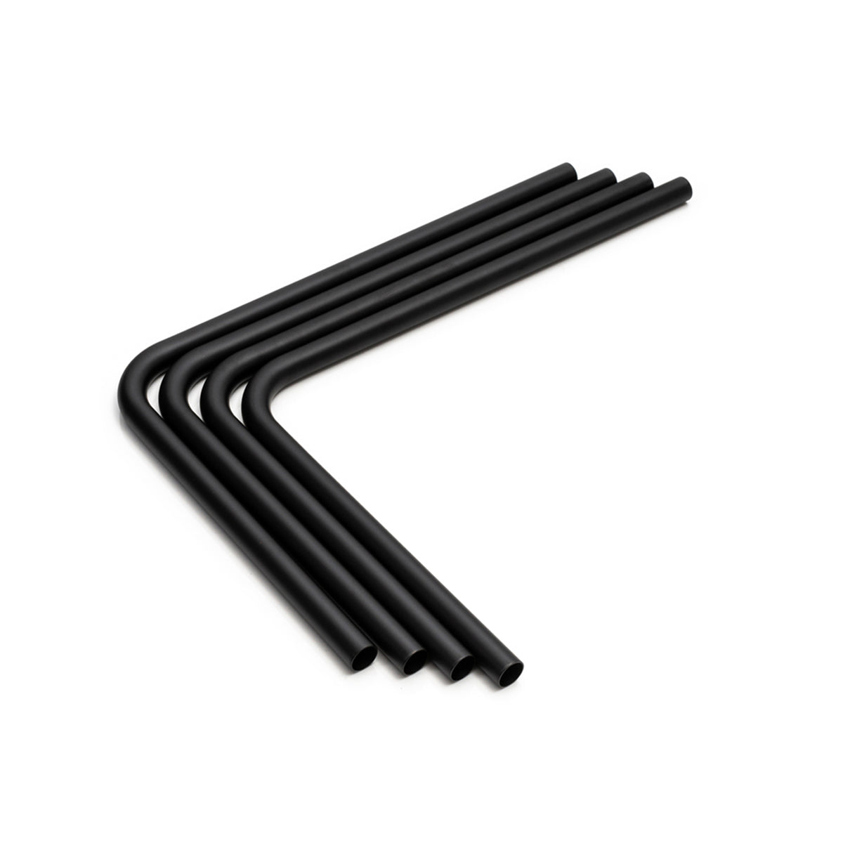 Bitspower 90 Degree Pre-Bent Brass Hard Tubing - 14mm OD Carbon Black (220x300mm) - Perfect for Custom PC Water Cooling Loops and DIY Liquid Cooling Systems