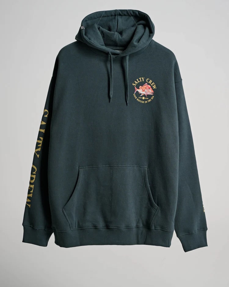 Salty Crew Snap Attack Pigment Hood - Men's Pullover Hoodie for Surfing, Fishing & Outdoor Activities | Comfortable & Stylish Casual Wear