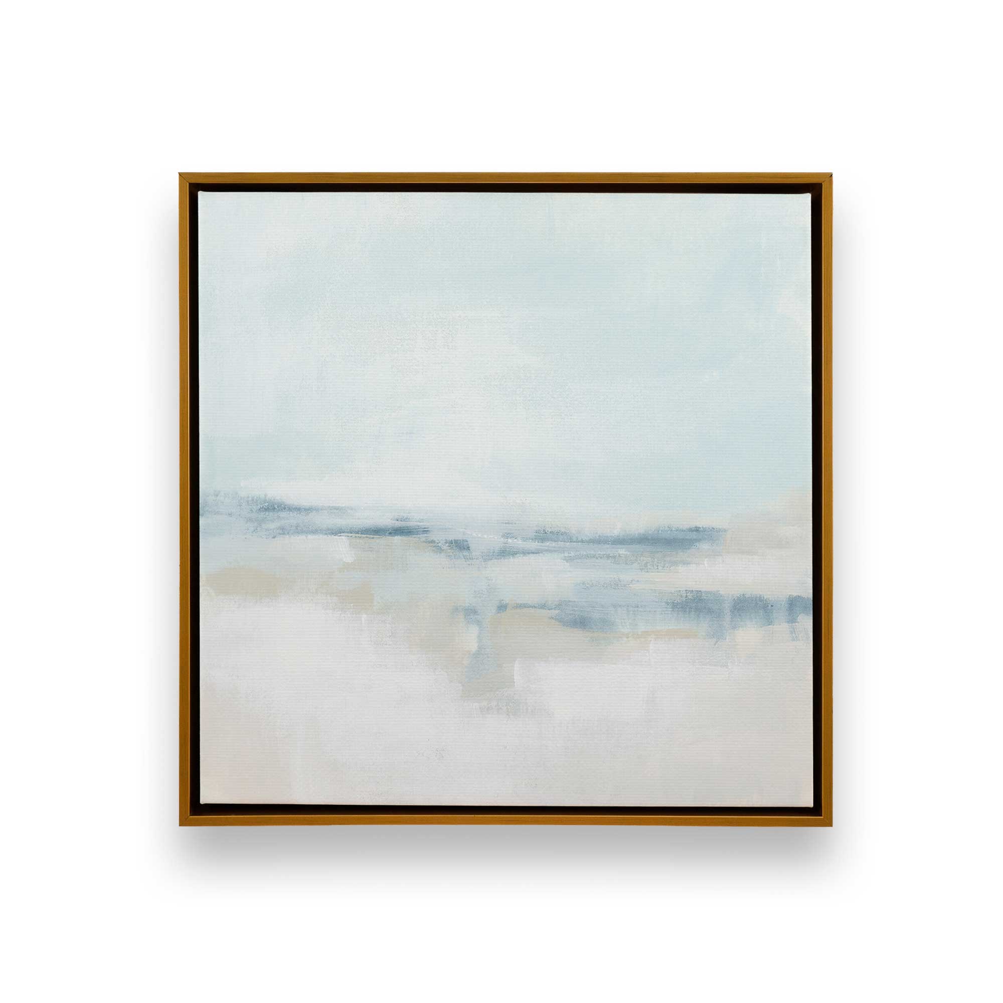 Cloudy Shoreline Hues II Canvas Wall Art Print - Coastal Beach Decor for Living Room, Bedroom & Office