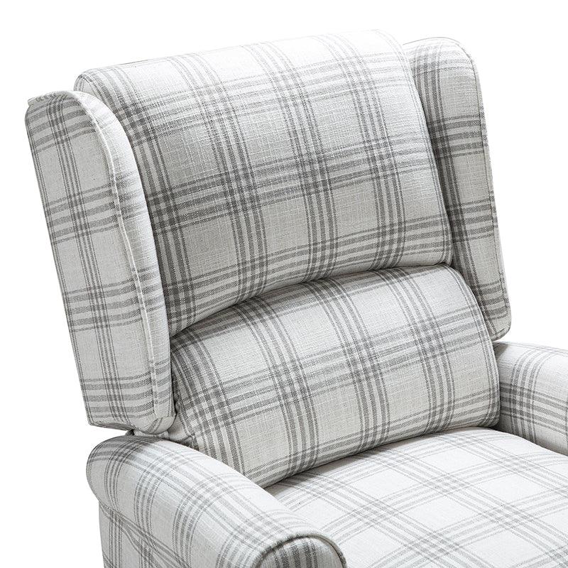 Erdeni Upholstered Manual Wingback Recliner Chair - Comfortable Living Room Armchair with Smooth Reclining Mechanism - Perfect for Home Theater, Reading Nook & Relaxation