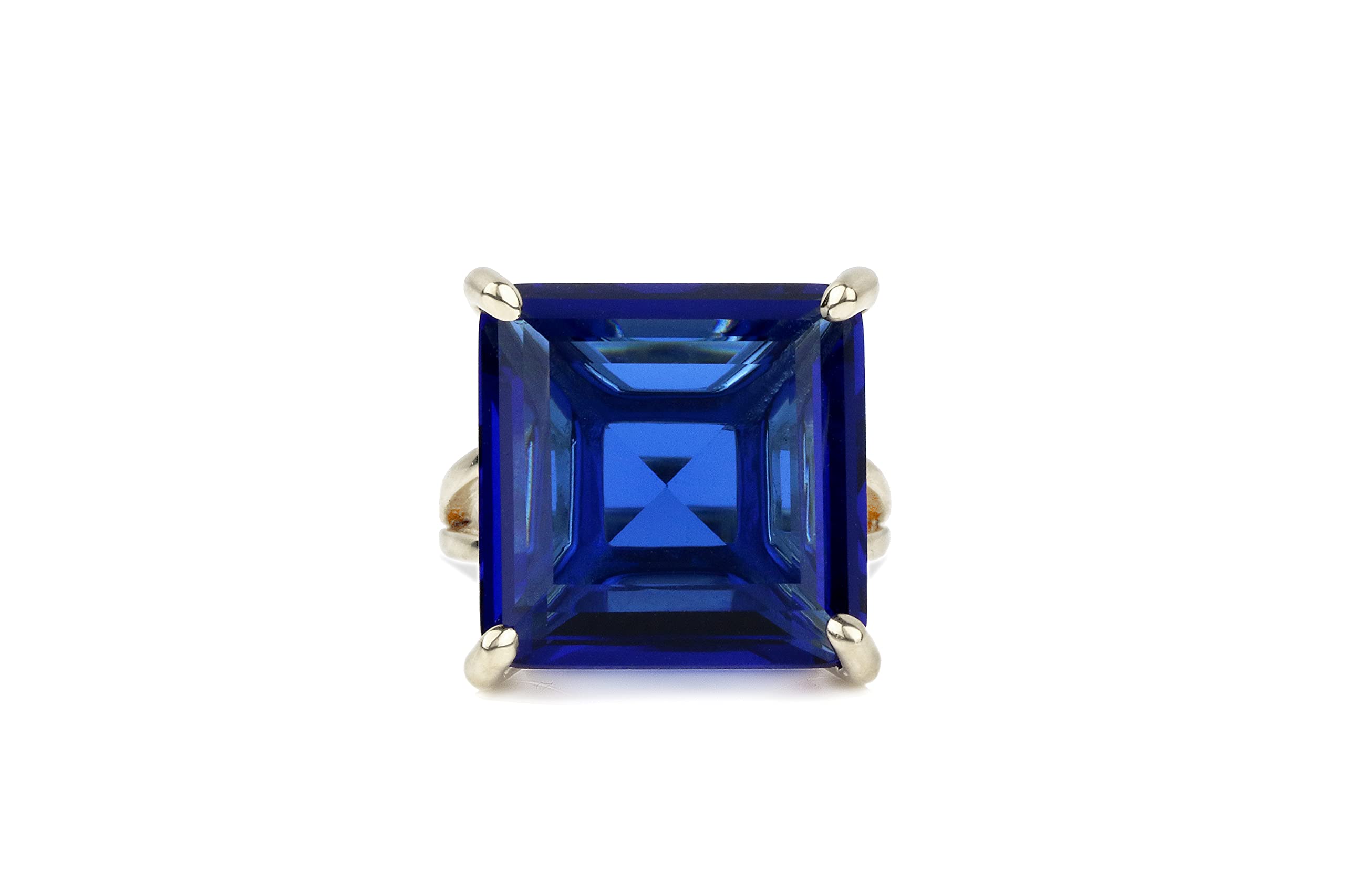 Sapphire Sterling Silver Ring - Natural Gemstone Jewelry for Women - Wedding & Gift