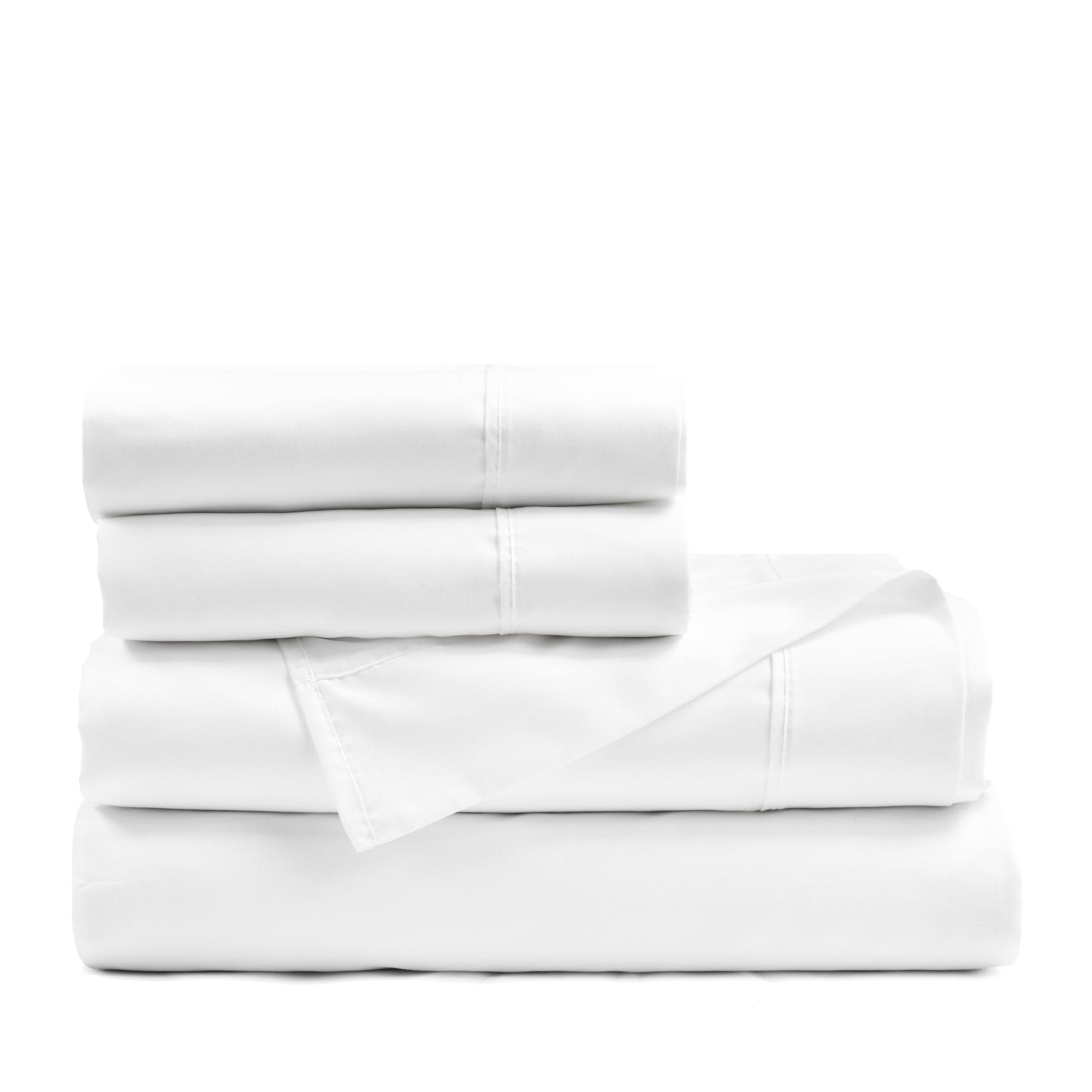 Premium 100% Cotton Milo Solid Silver Infused Antimicrobial Bed Sheet Set - Queen Size, Hypoallergenic & Odor Resistant - Perfect for Allergy Sufferers & Hot Sleepers