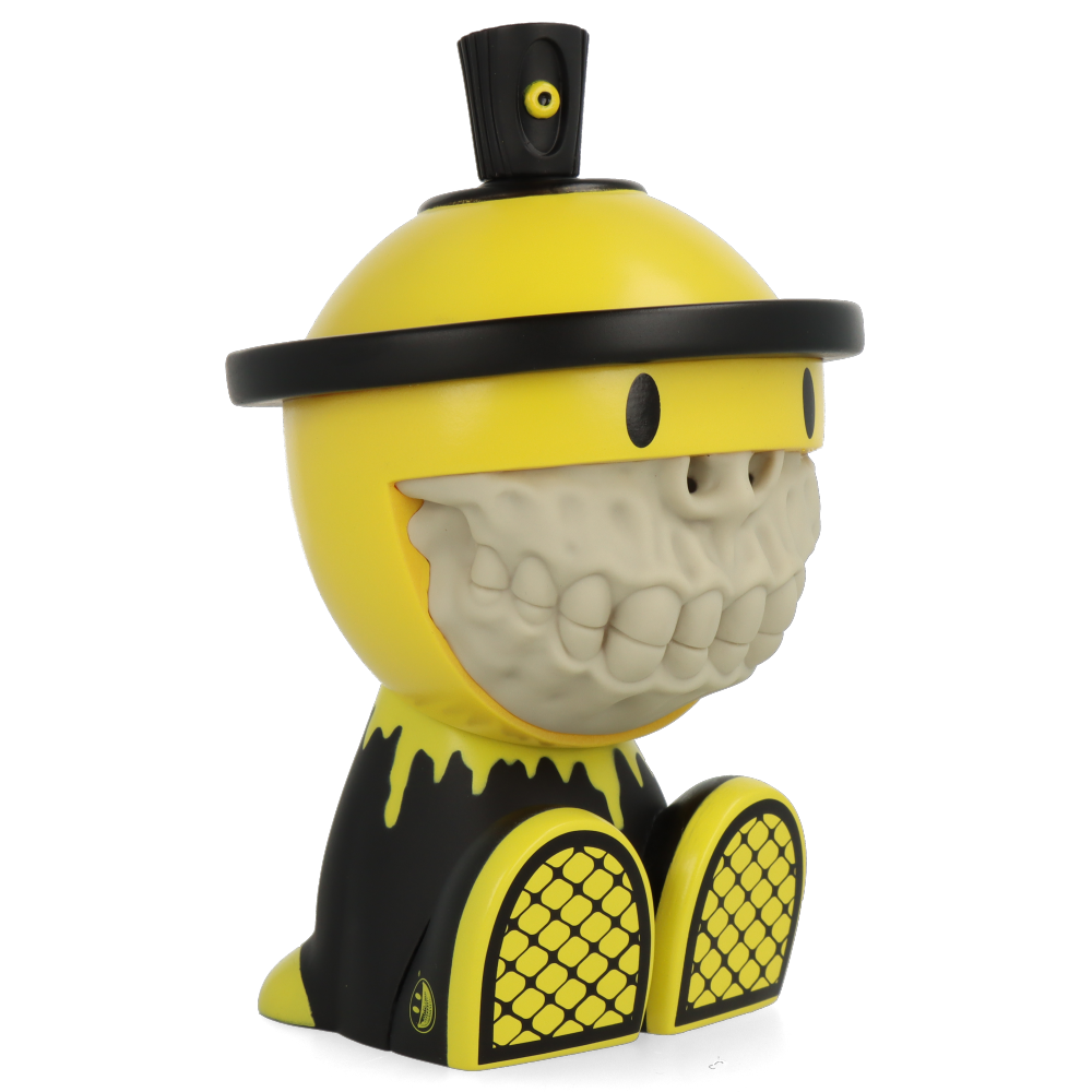 Grinbot OG Yellow by Ron English x Czee13 - Limited Edition Art Toy for Collectors - Perfect for Home Decor, Office Display & Pop Culture Enthusiasts