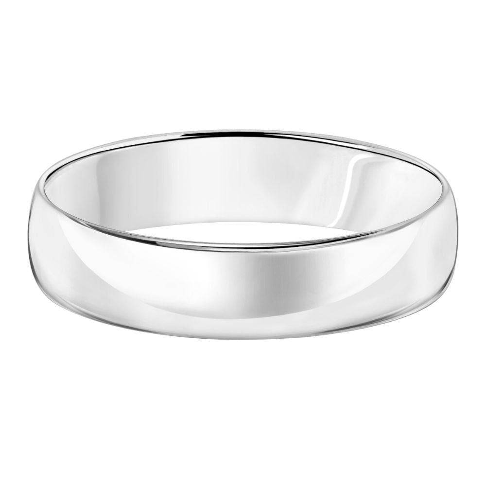 14K Solid Gold Plain Wedding Band Ring - 5mm Wide Comfort Fit for Men & Women - Perfect for Engagement, Anniversary, and Everyday Wear
