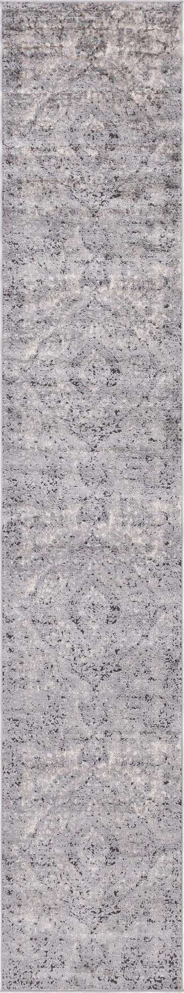 Premium 12 Ft Runner Rug - Low-Pile Gray Carpet for Hallways & Entryways | Durable & Easy to Clean | Perfect for High-Traffic Areas, Living Rooms & Bedrooms | Oregon Collection by Rugs.com