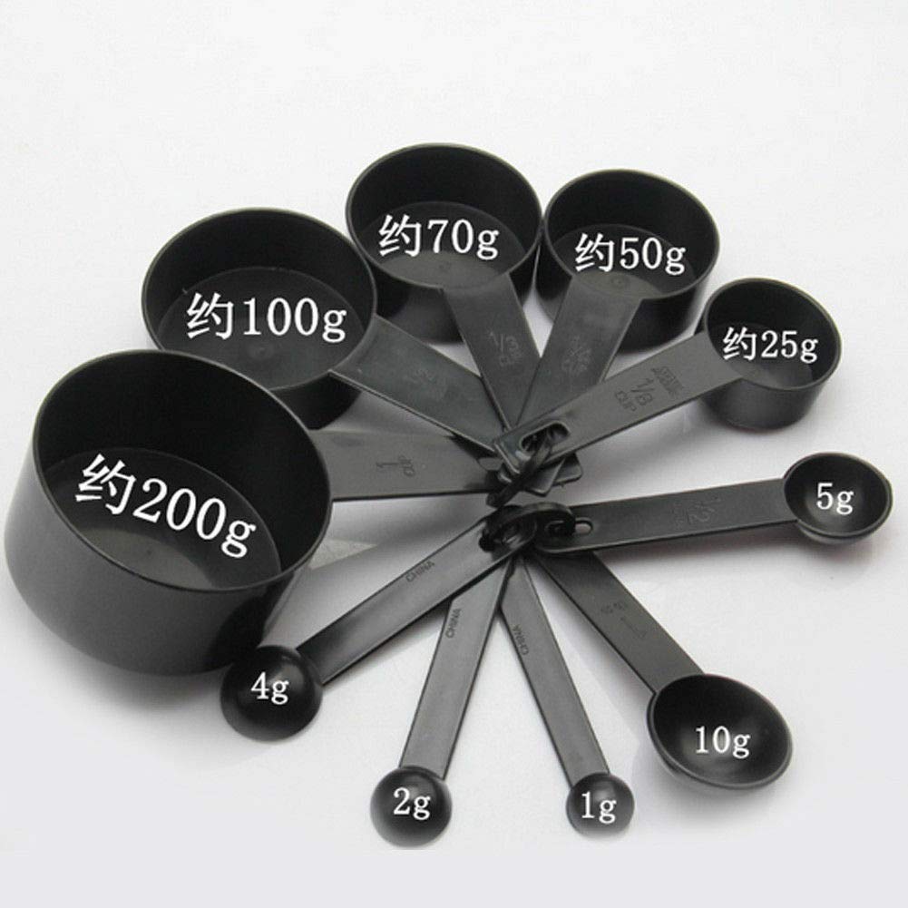 Premium 10-Piece Measuring Cups and Spoons Set for Baking, Cooking, Tea & Coffee - Stainless Steel Kitchen Essentials for Home Bakers & Chefs (Perfect for Measuring Ingredients, Portion Control & Recipe Accuracy)