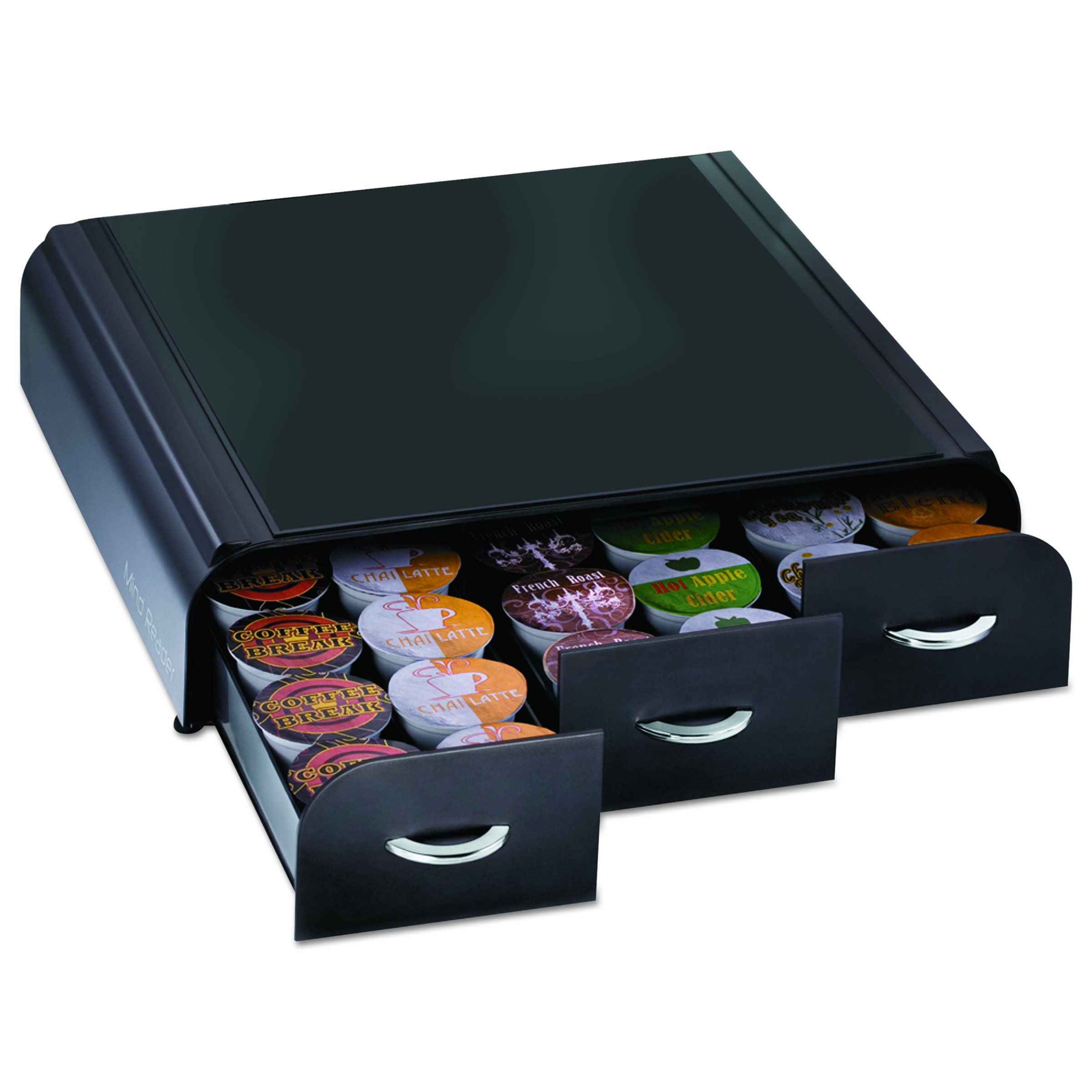 Mind Reader Coffee Pod Organizer with Drawers - 36 K-Cup Storage & 11-Compartment Coffee Cup Holder with 2 Drawers - Perfect for Kitchen Countertop & Coffee Station Organization